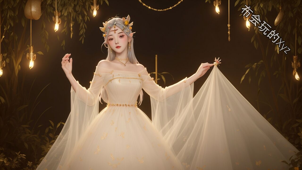 王者 貂蟬 花開婚紗s1 素菜 [AI Generated]-第1章-图片16