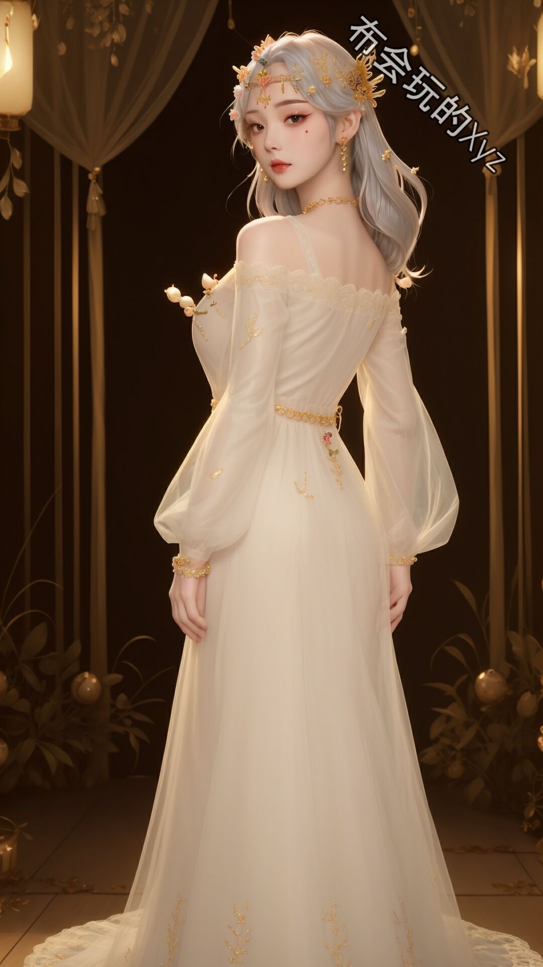 王者 貂蟬 花開婚紗s1 素菜 [AI Generated]-第1章-图片39