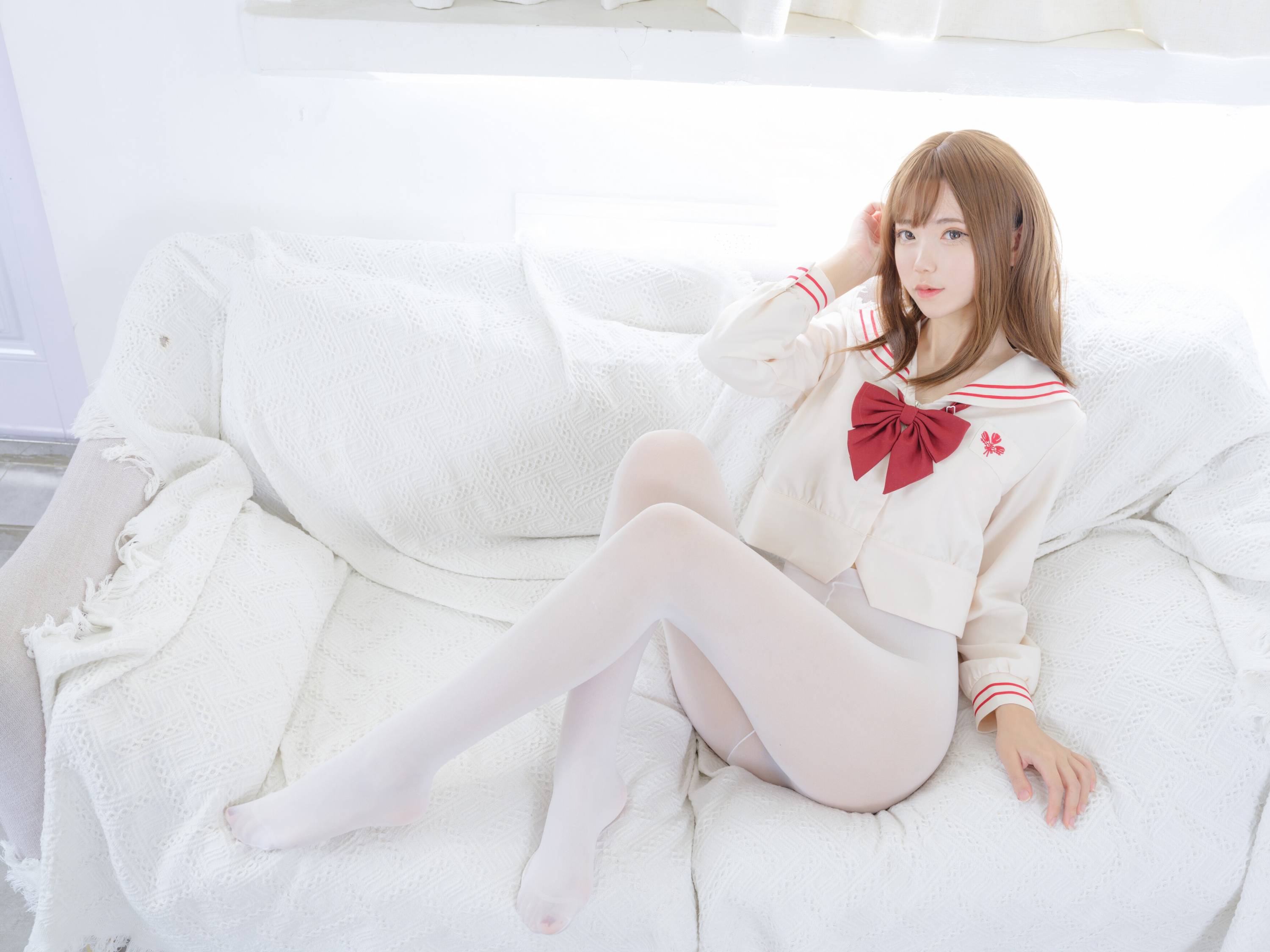 【森蘿財團寫真】內部VIP系列 蜃樓 01E 4k 白絲無內【103P】-第1章-图片85