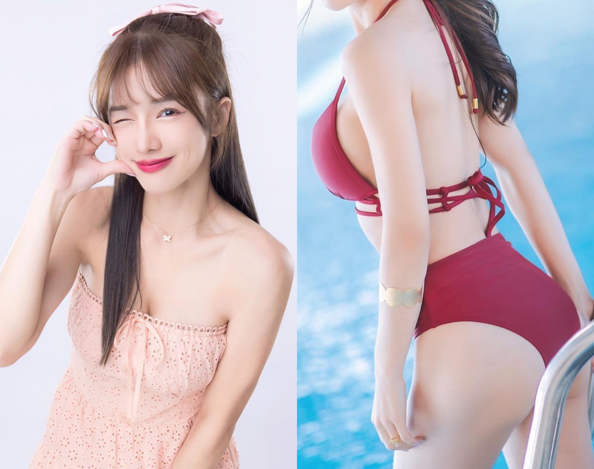 零死角女神最新寫真「倒趴泳池」泳衣辣照友視角誘人曝光-第1章-图片1