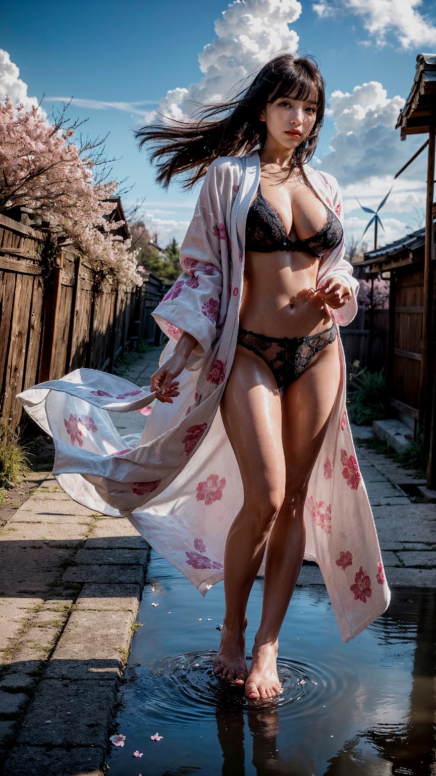 Cherry blossom kimono woman1-第1章-图片7