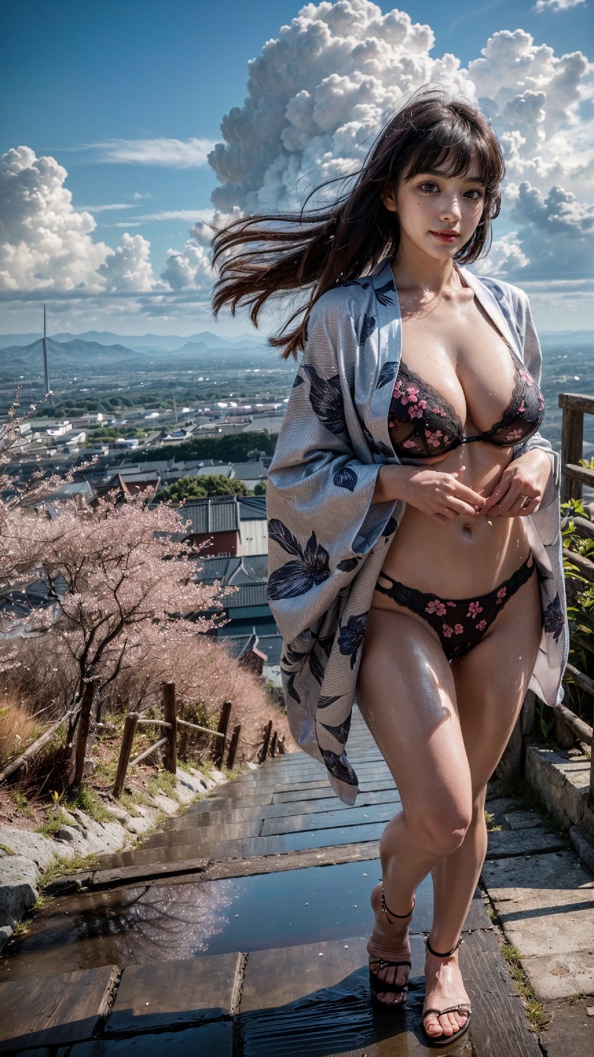 Cherry blossom kimono woman1-第1章-图片11