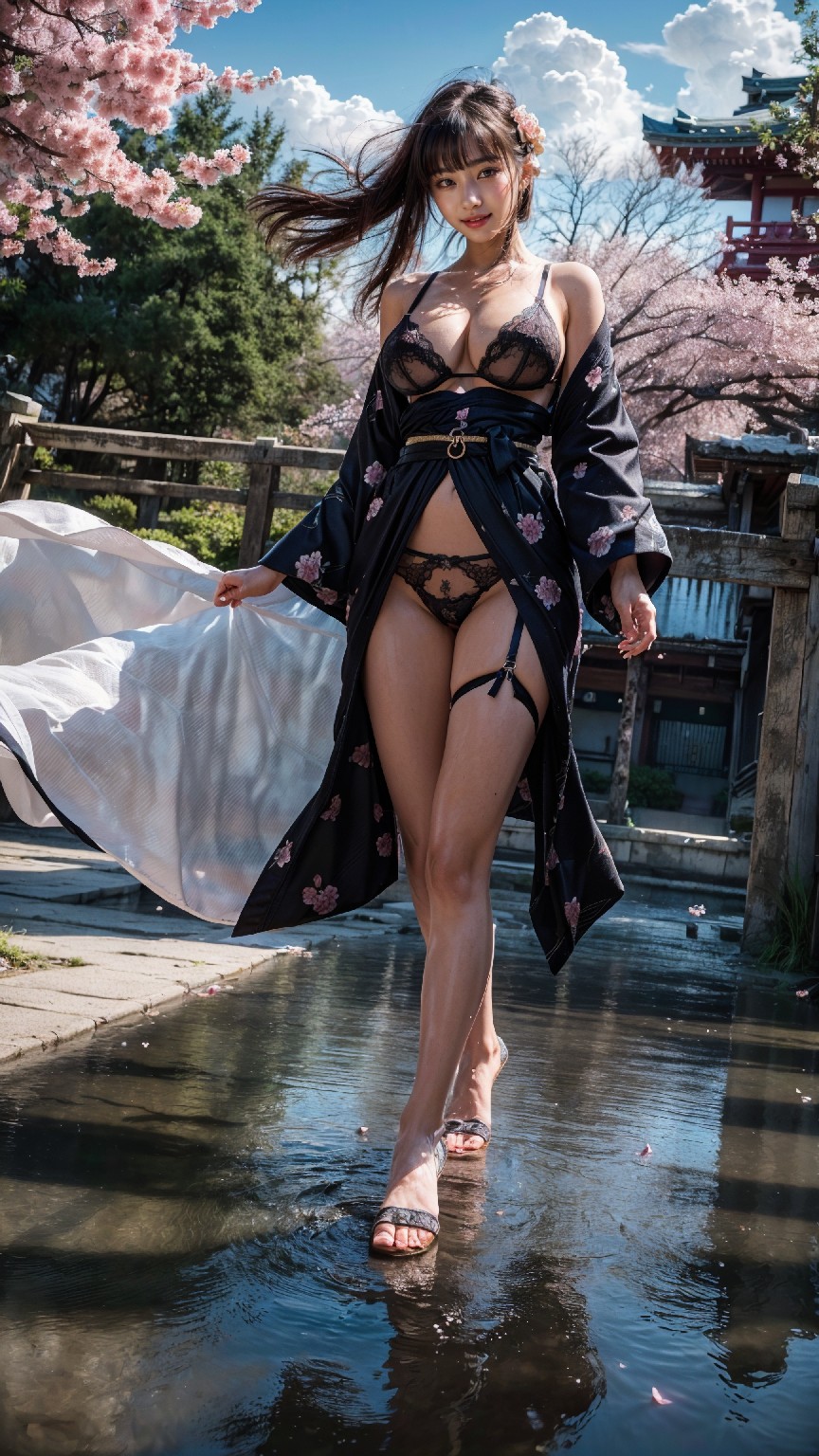 Cherry blossom kimono woman1-第1章-图片13