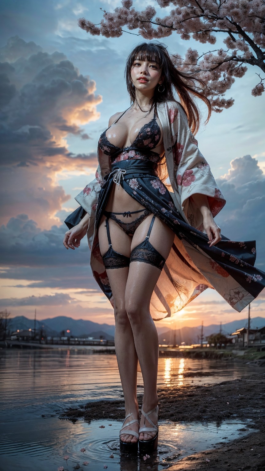 Cherry blossom kimono woman1-第1章-图片32