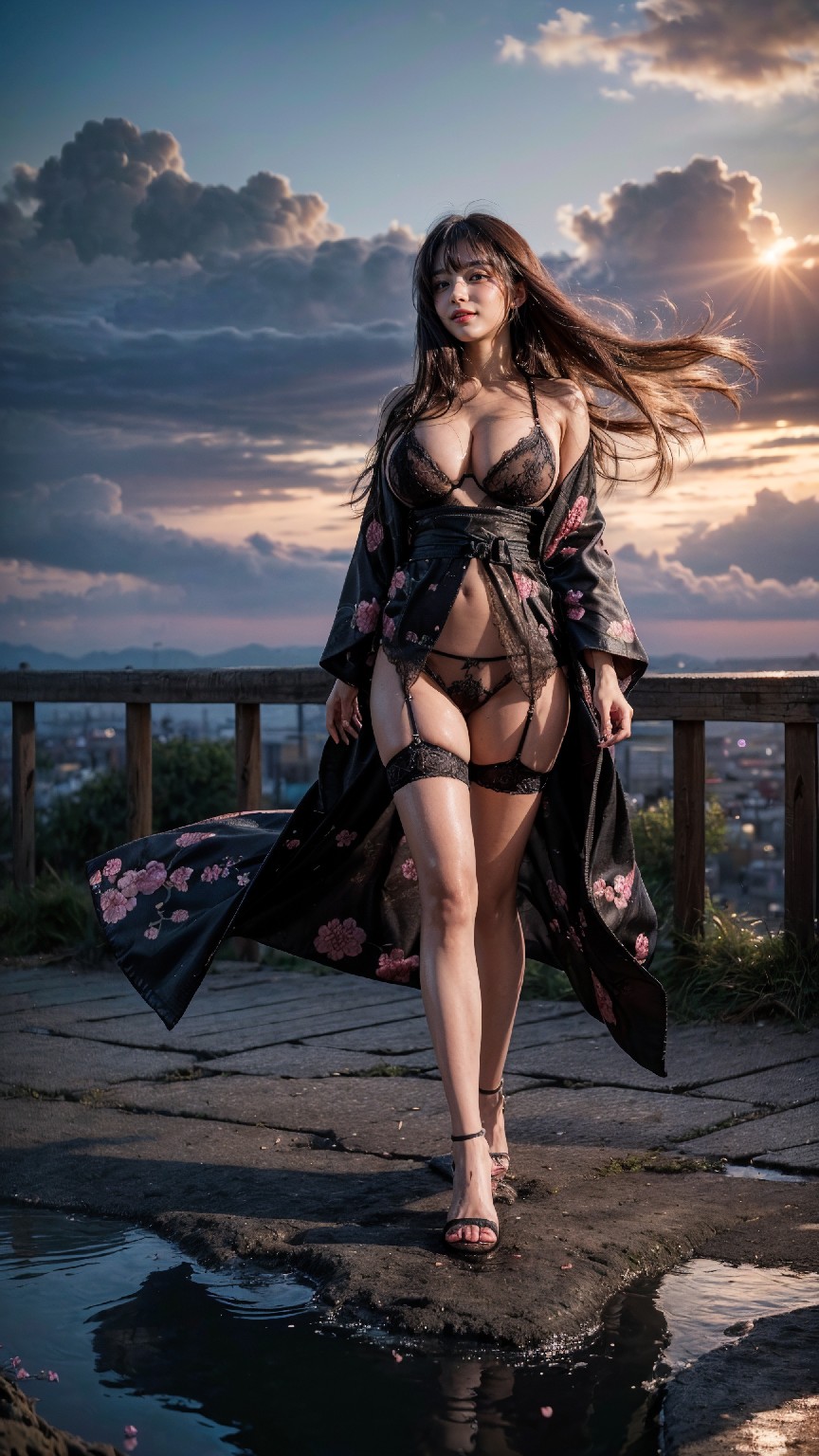 Cherry blossom kimono woman1-第1章-图片38