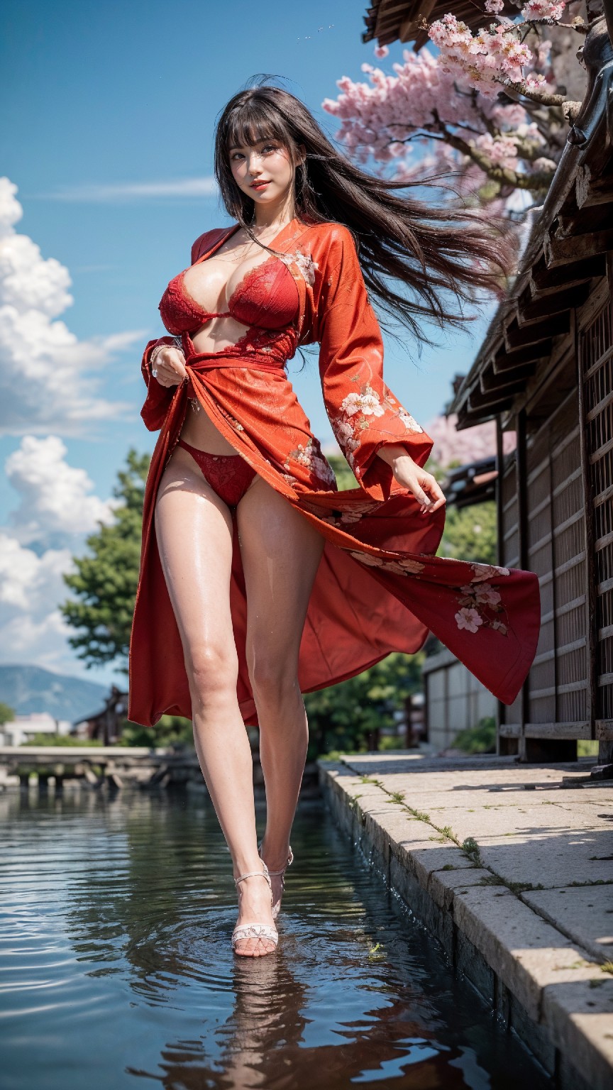 Cherry blossom kimono woman1-第1章-图片54