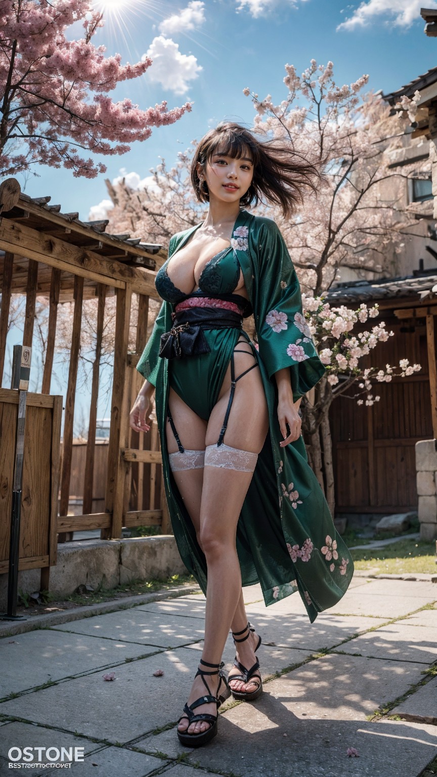 Cherry blossom kimono woman1-第1章-图片78