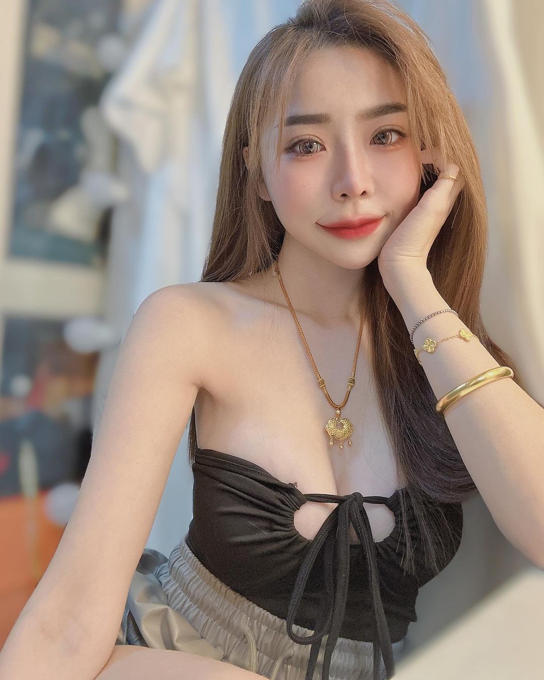 Sexy girlfriend 'Linja Apple' sexy body captured by netizens hearty eyes-第1章-图片2
