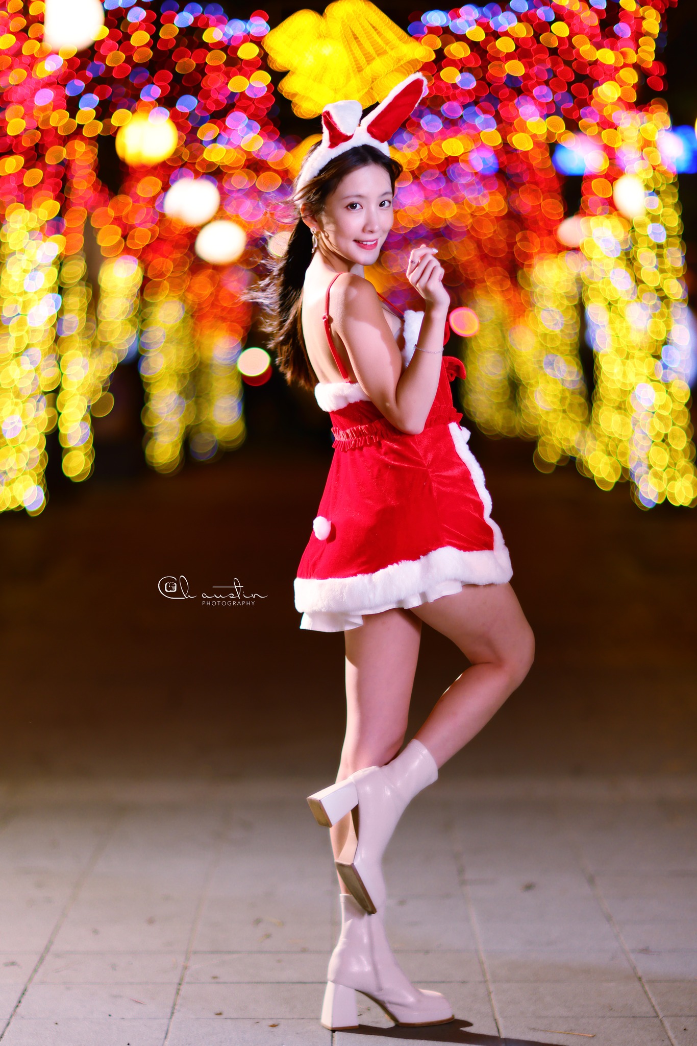 Online collection of Taiwan beautiful legs girl king, Lana Christmas girl.-第1章-图片10