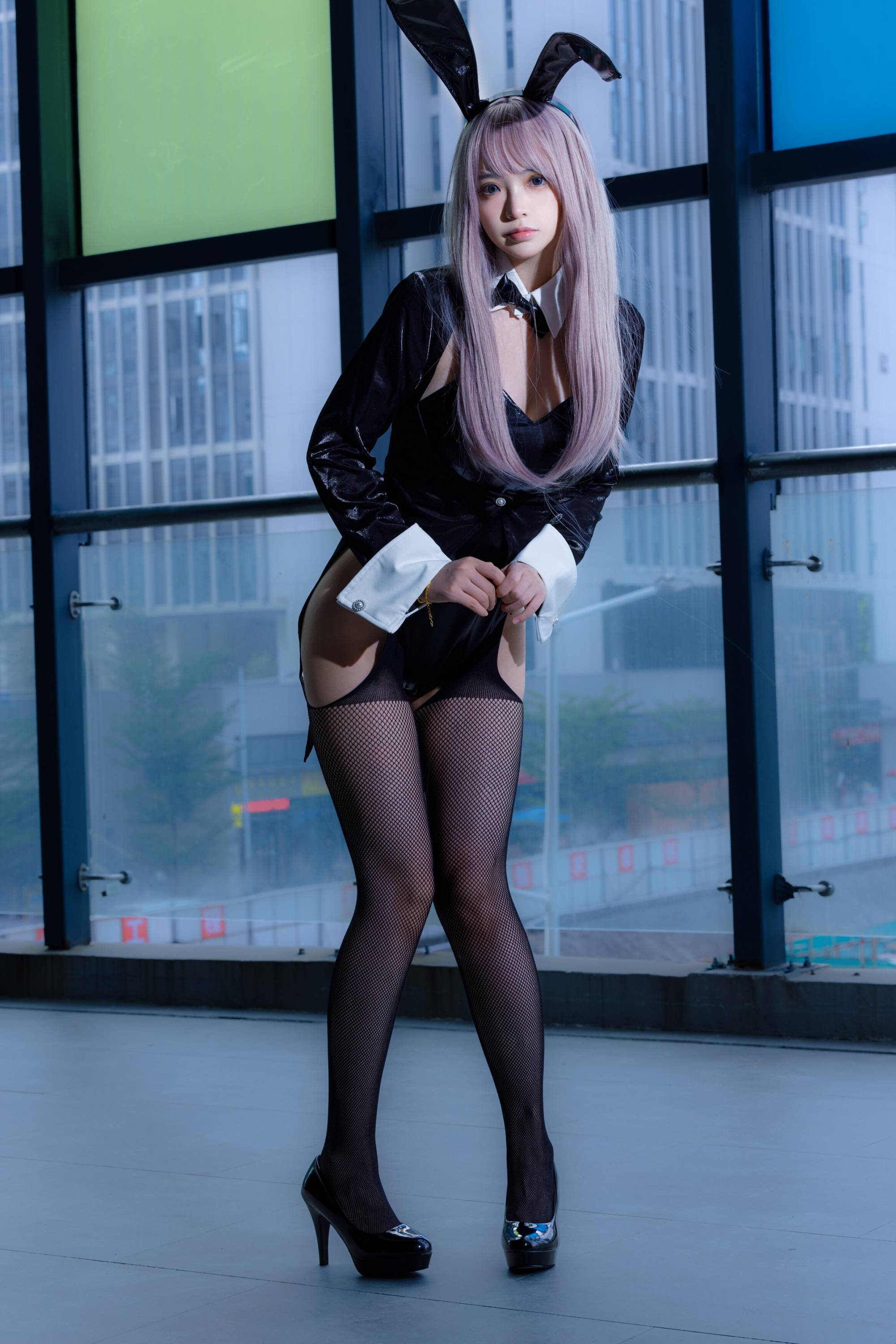 Online collection series welfare girl crazy catss purple hair dress rabbit VIP welfare posts all 43p-第1章-图片1