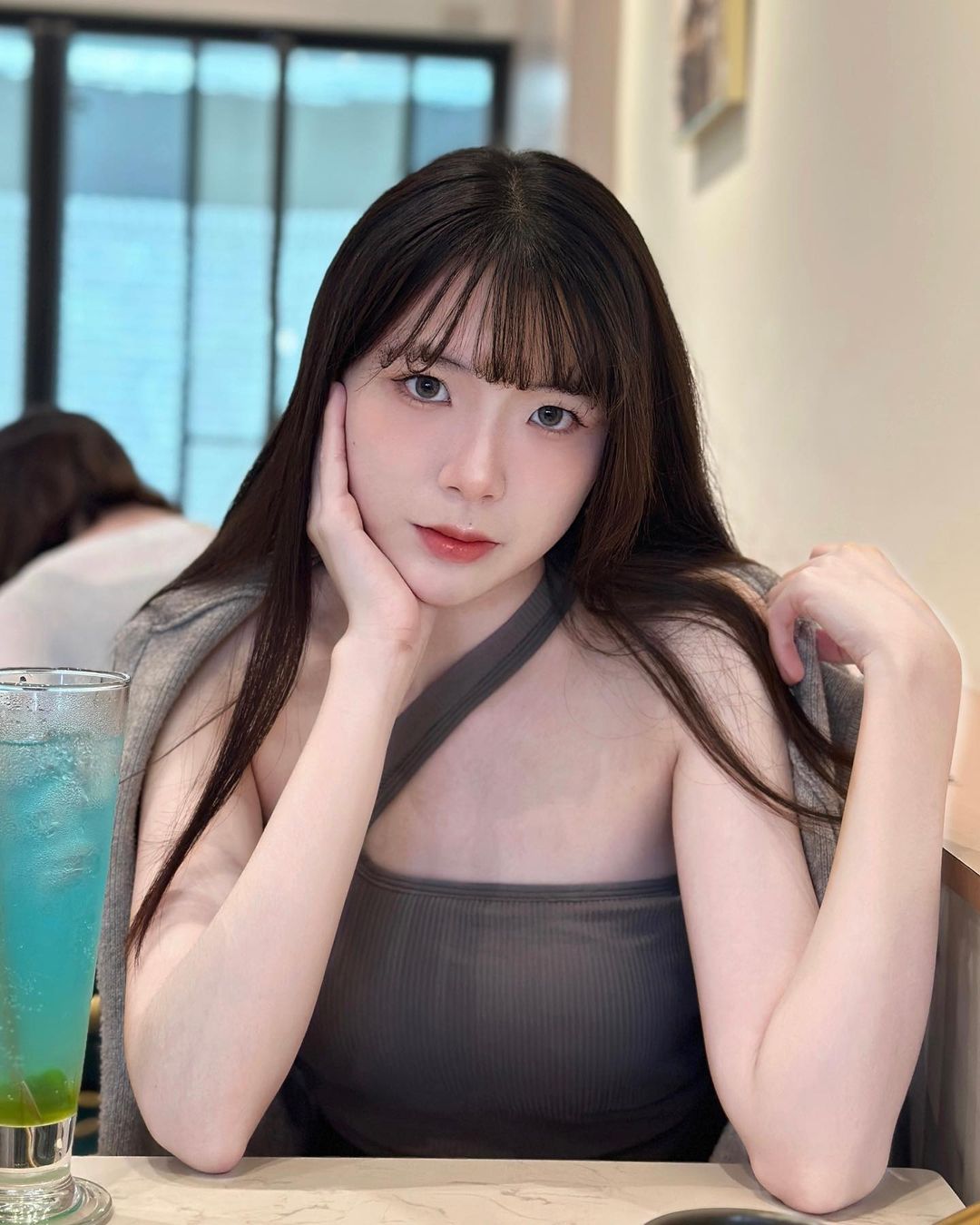The face of the doll