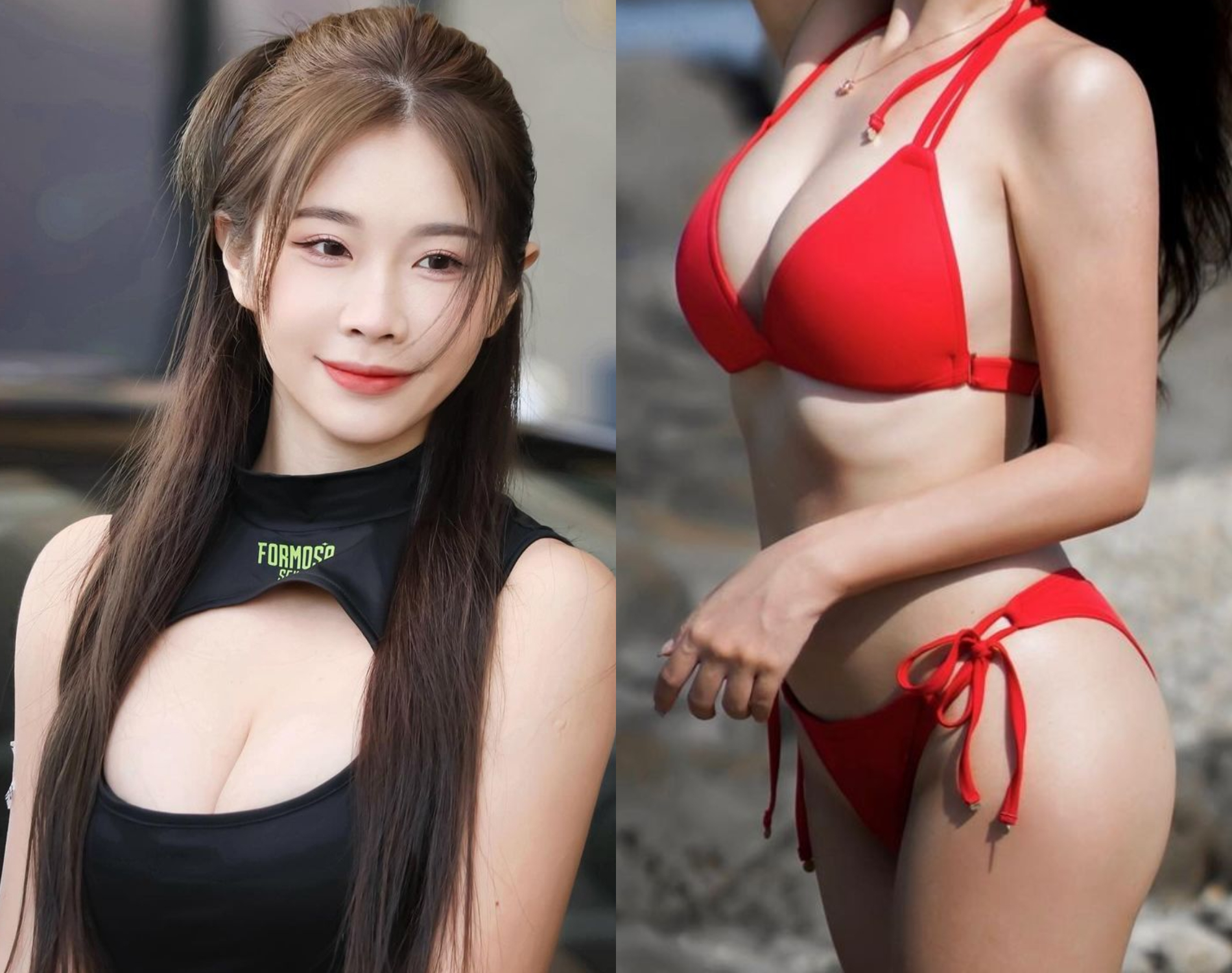 啦啦隊女神「性感戰袍胸前挖大洞」秀出超絲滑事業線-第1章-图片1