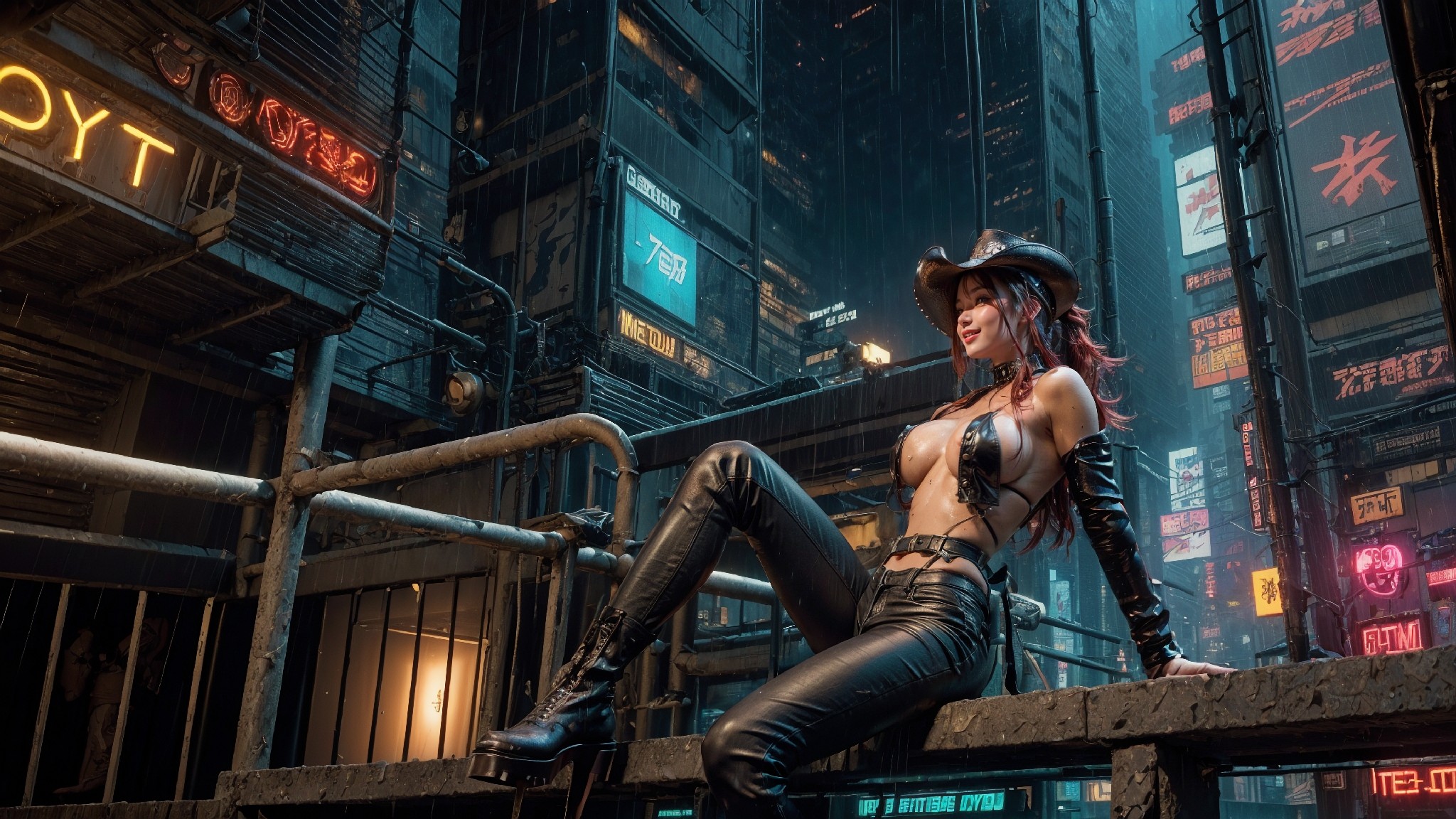 leather pants on a rainy day1-第1章-图片56