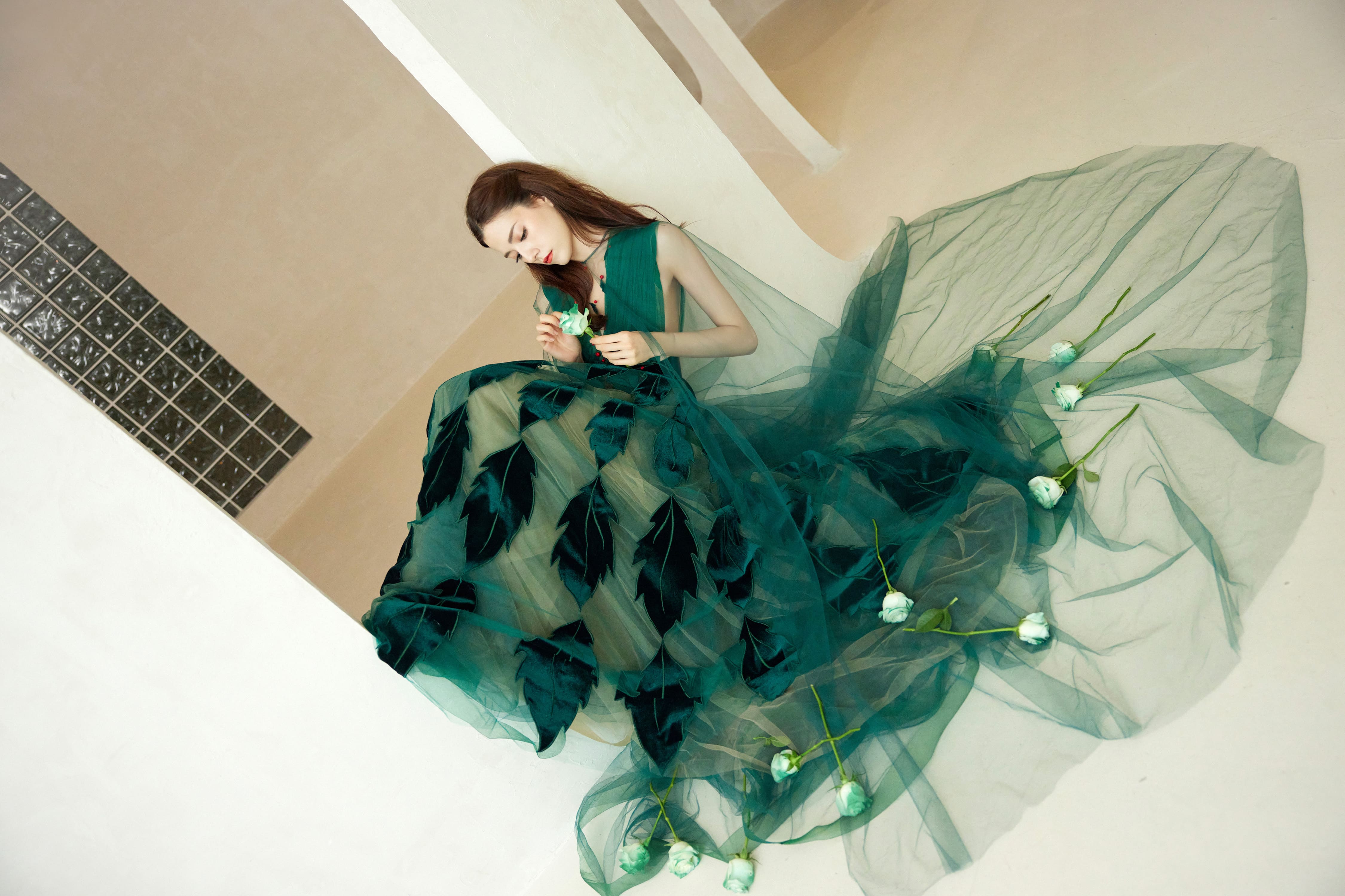 翩然綠意恣意溫柔—娜然[高清套圖]-第1章-图片4