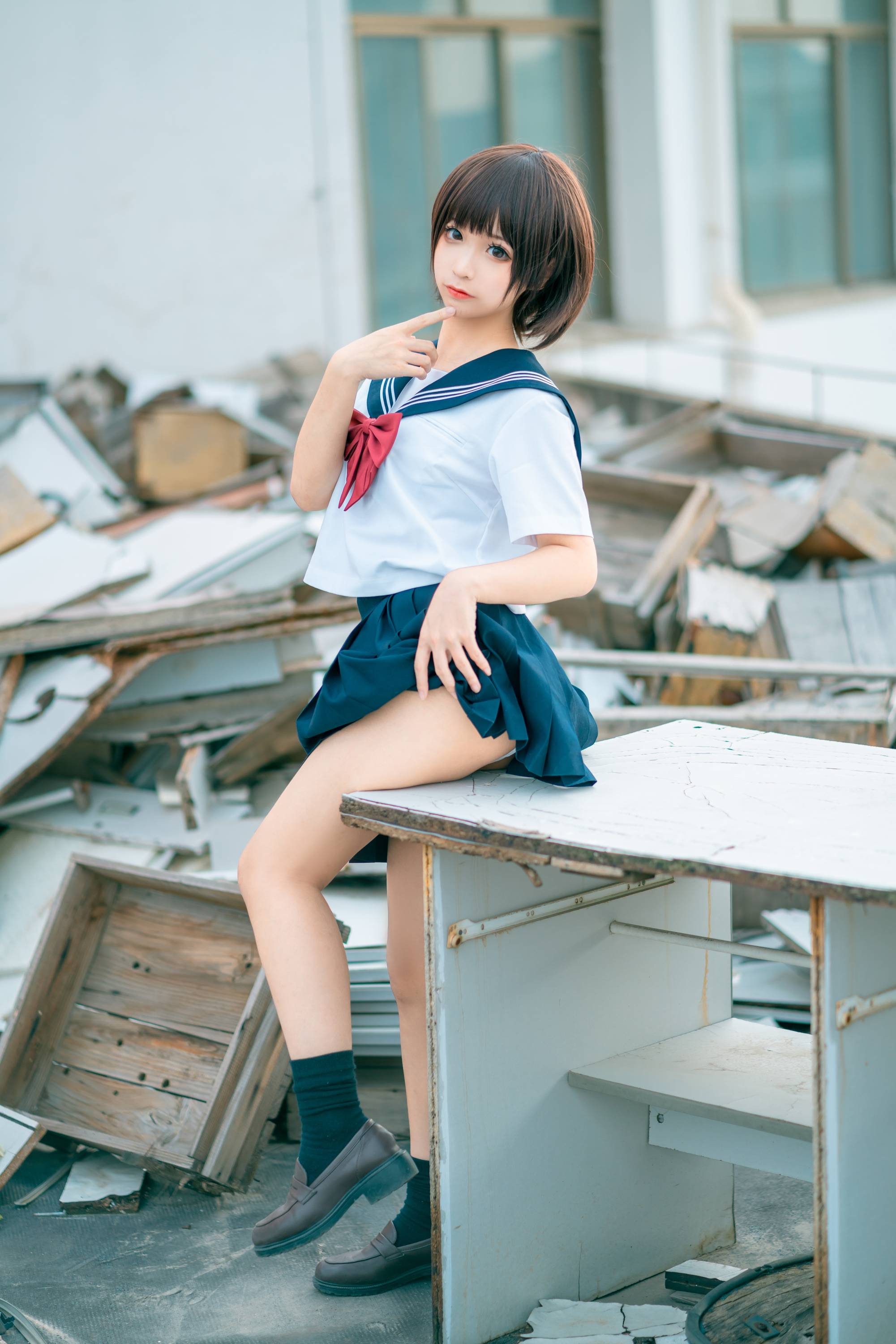 【網路收集系列】福利姬 蠢沫沫《 JK制服 》VIP福利帖全【80P】-第1章-图片1