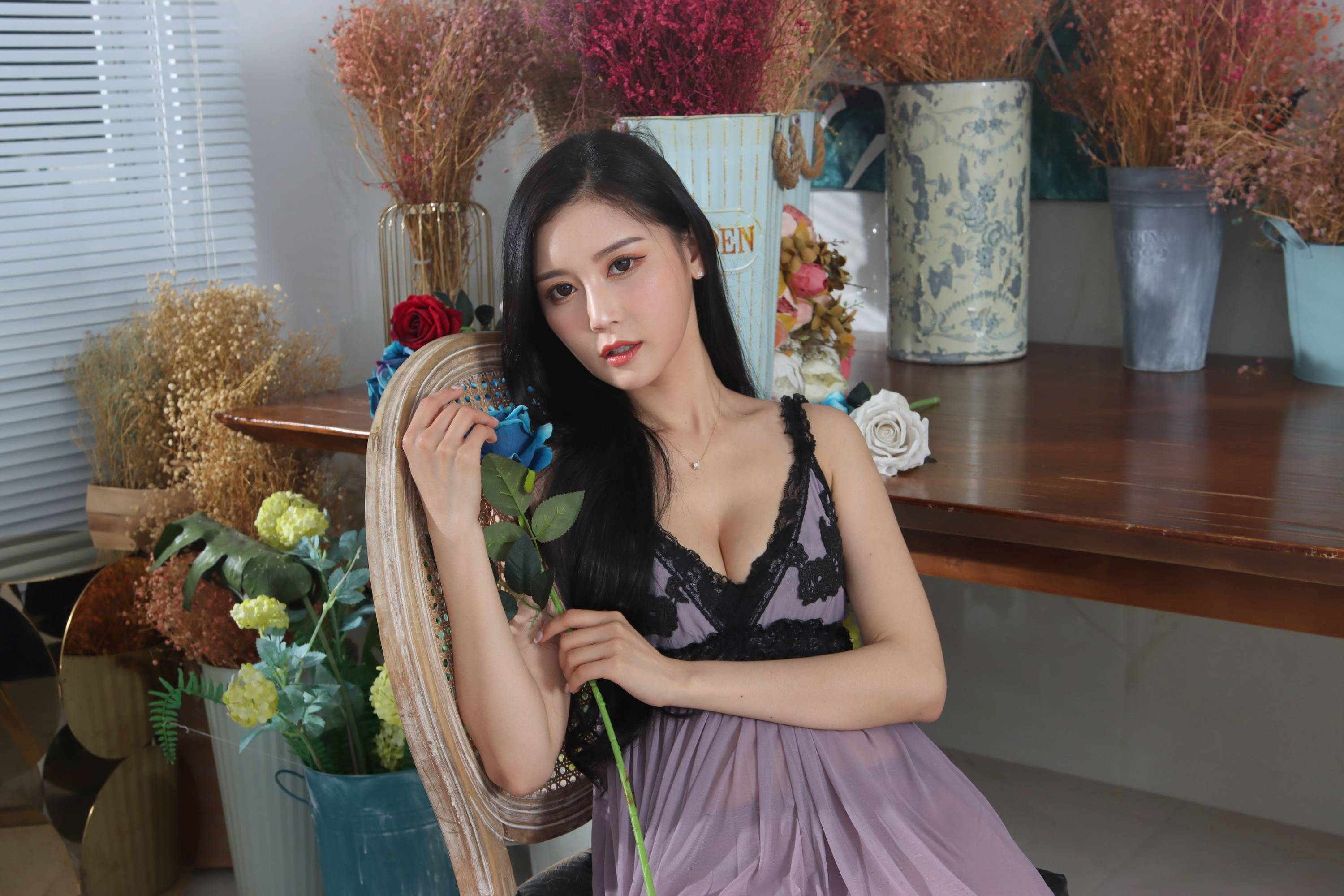 【美腿番外篇系列】長腿美模 許惠玲 性感睡衣 高跟美腿【42P】-第1章-图片24