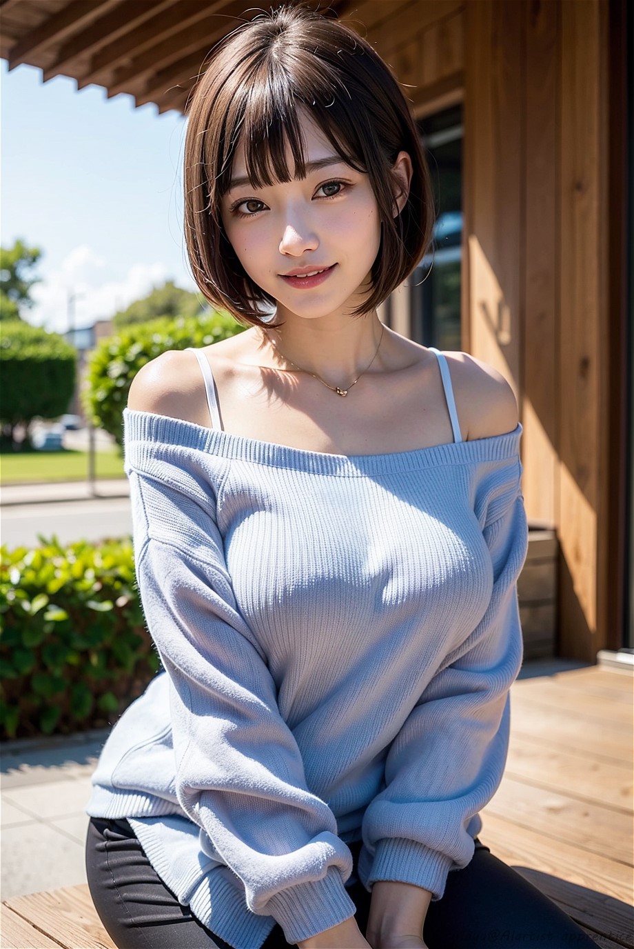 Offtheshoulder sweater girl-第1章-图片37
