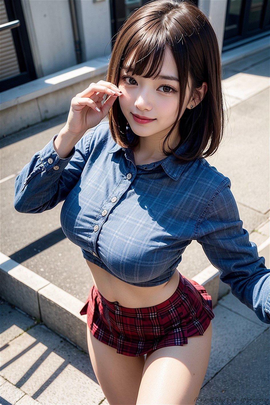 Plaid style girl-第1章-图片45