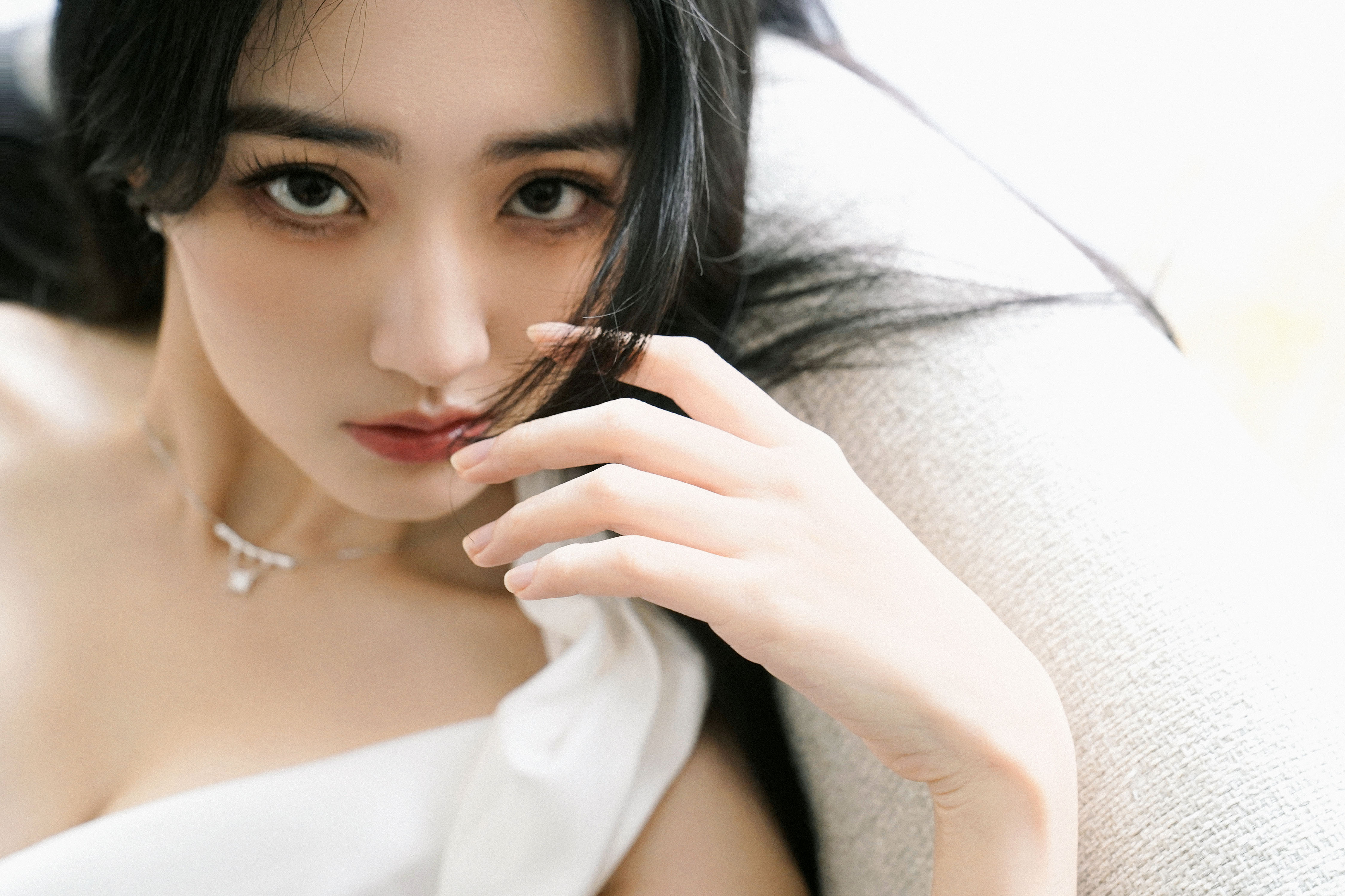 一襲純白，任由陽光眷戀—徐璐[高清套圖]-第1章-图片12