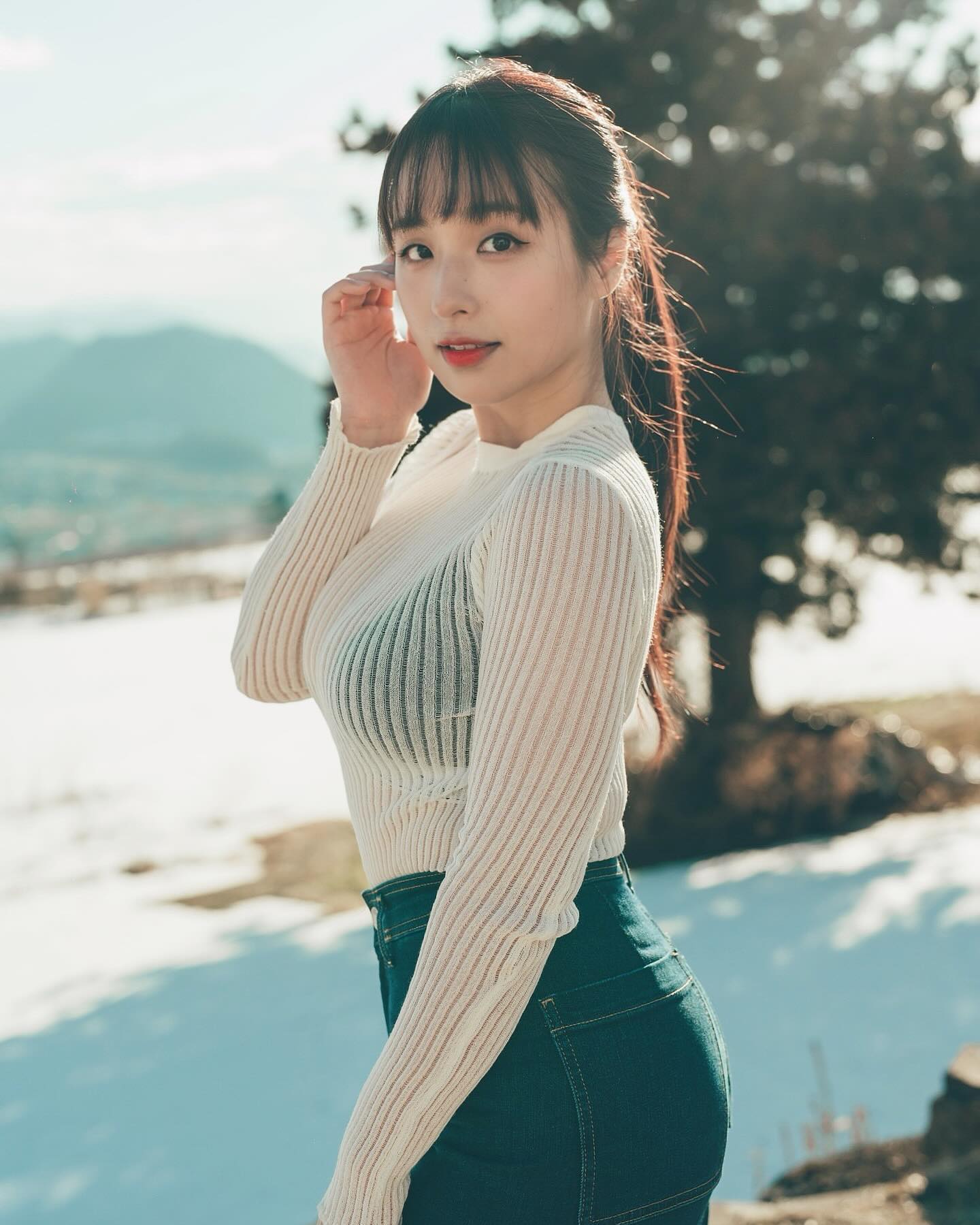 甜美網紅「蘋蘋澎澎」姣好身材曲線在鏡頭前一覽無遺-第1章-图片6