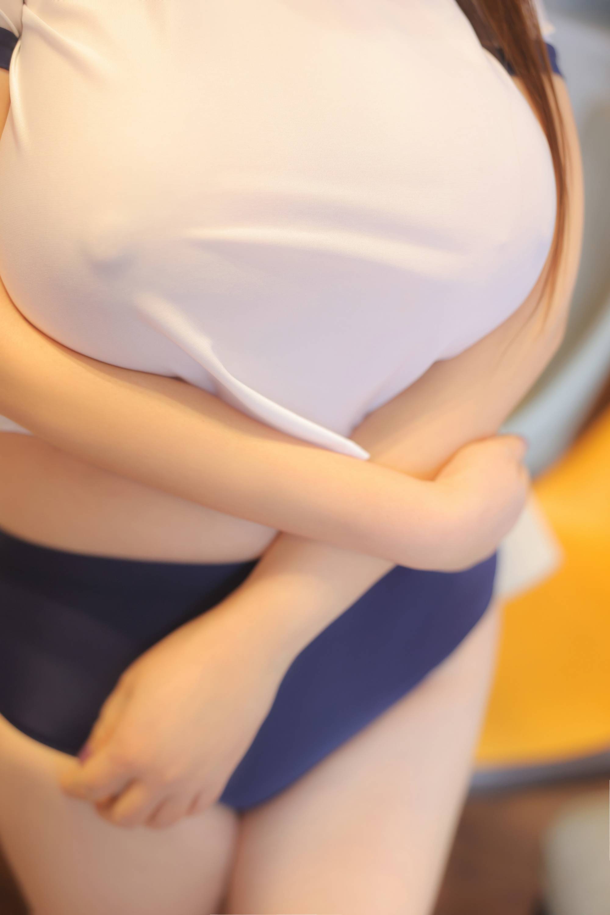 【秀人番外收集系列】秀人美模 陳柒柒 JK美乳首拍流出 【56P】-第1章-图片4