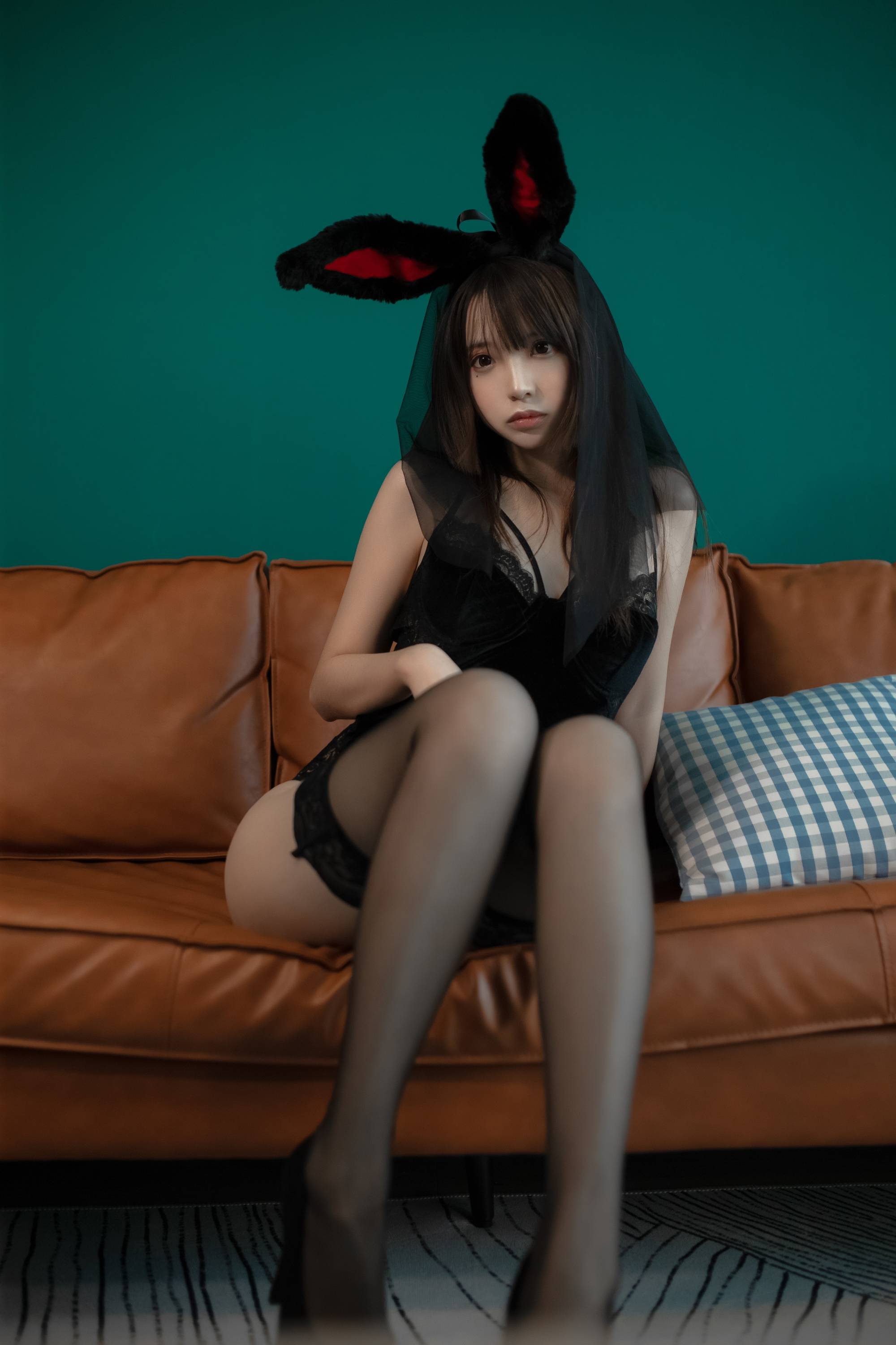 【網路收集系列】福利姬 瘋貓《 黑絲兔女郎 》VIP福利帖全【41P】-第1章-图片4