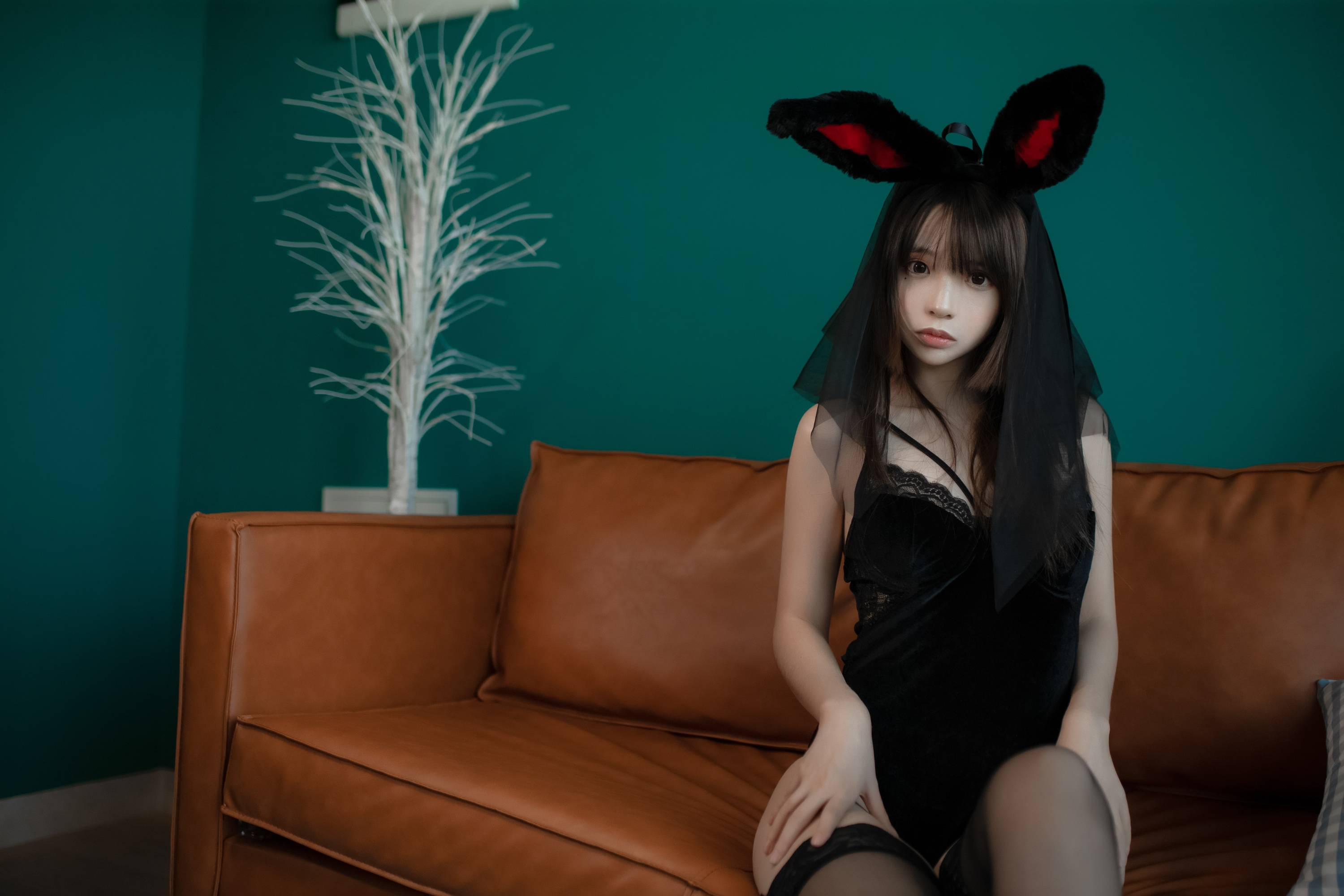 【網路收集系列】福利姬 瘋貓《 黑絲兔女郎 》VIP福利帖全【41P】-第1章-图片7