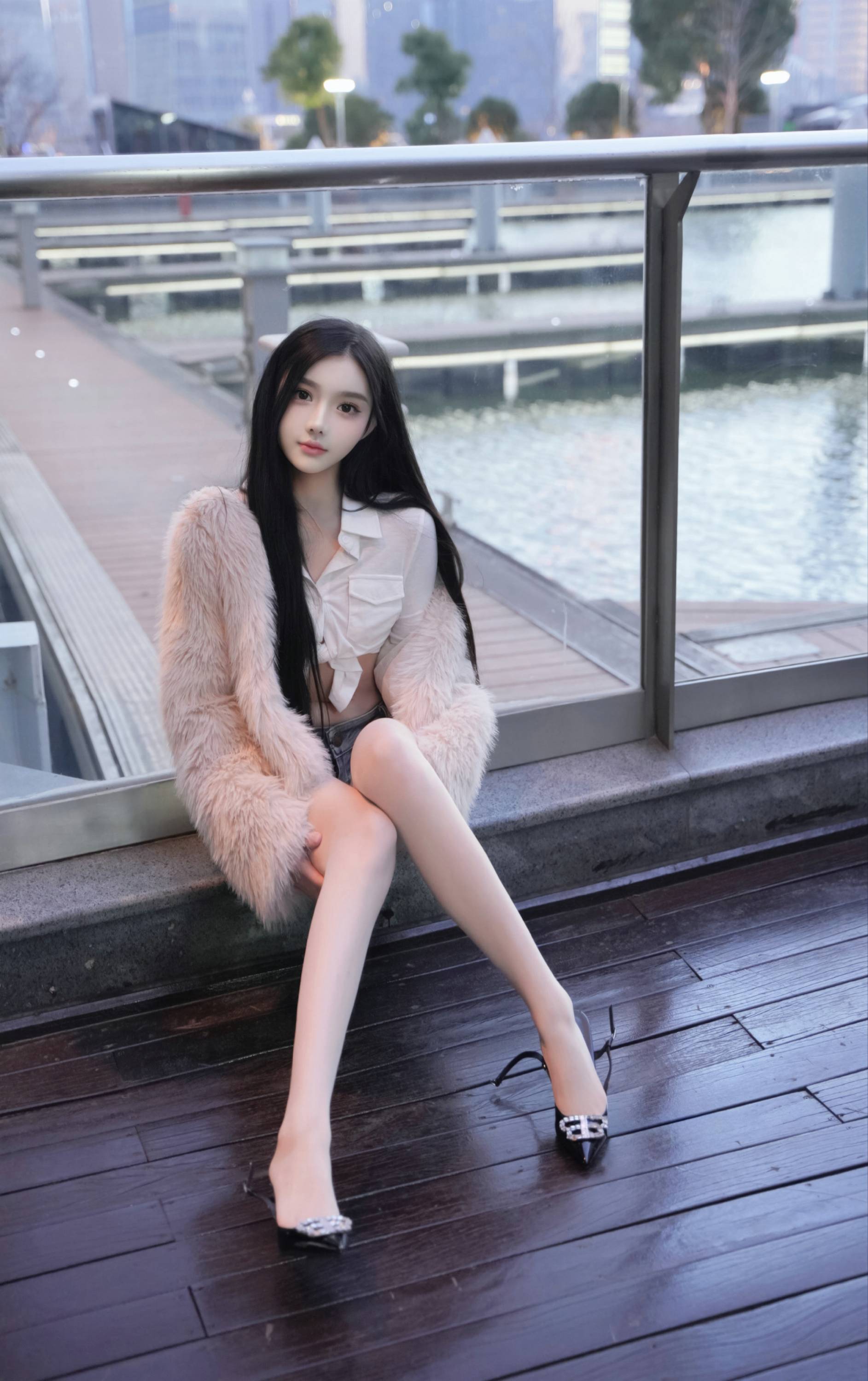 【秀人番外收集系列】美模 龍雪兒 無內肉絲【82P】-第1章-图片13