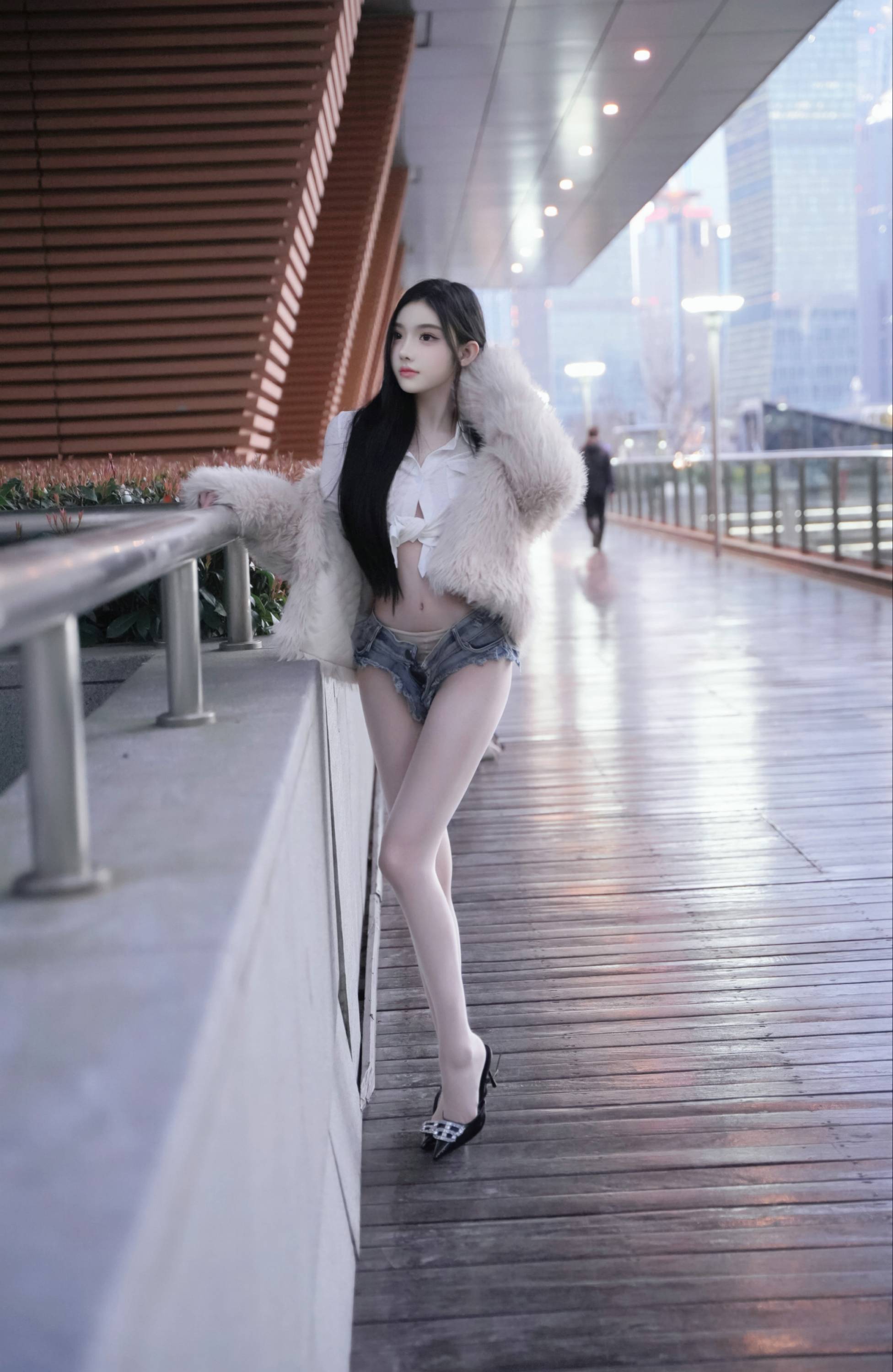 【秀人番外收集系列】美模 龍雪兒 無內肉絲【82P】-第1章-图片25