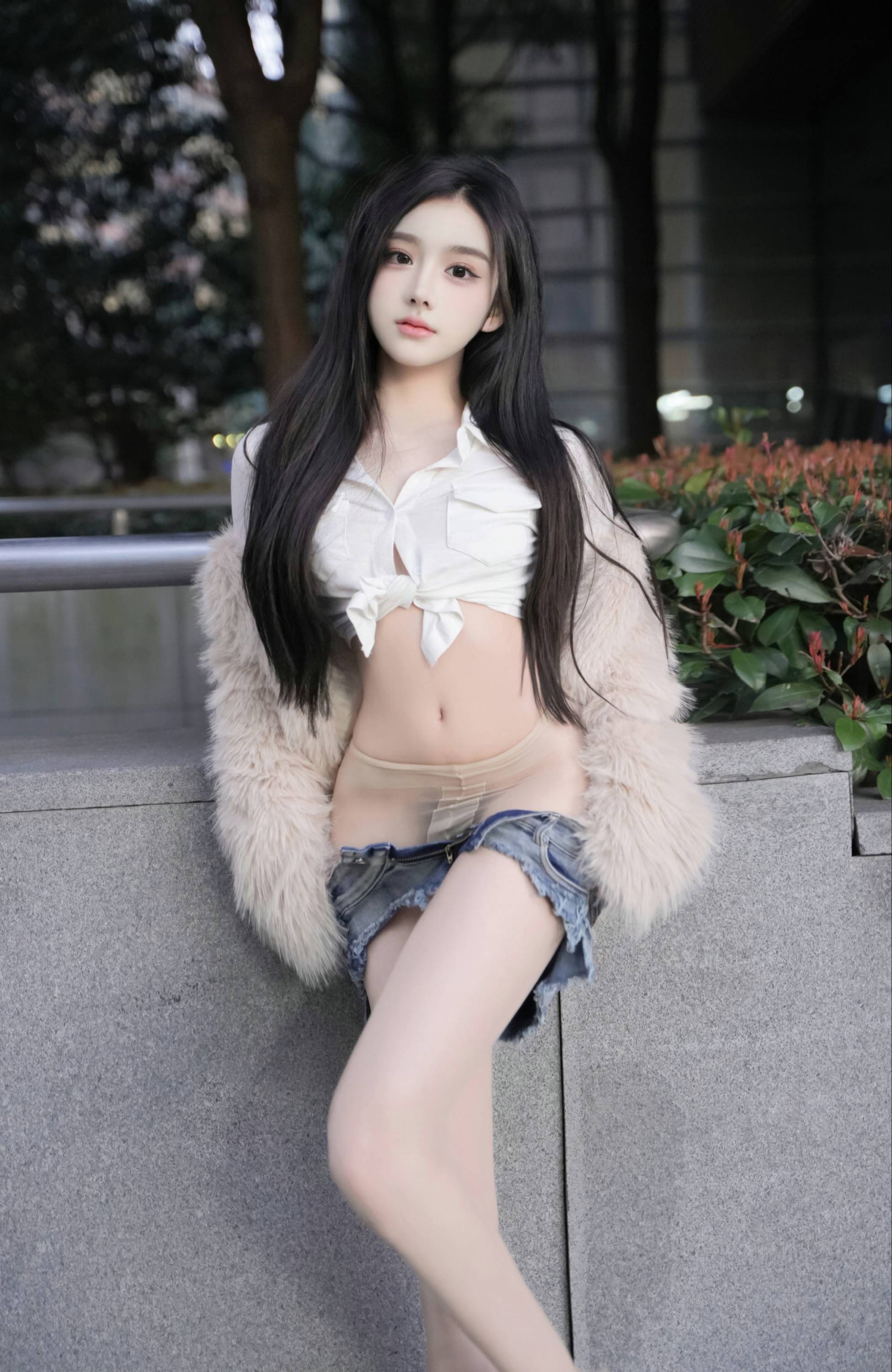 【秀人番外收集系列】美模 龍雪兒 無內肉絲【82P】-第1章-图片27