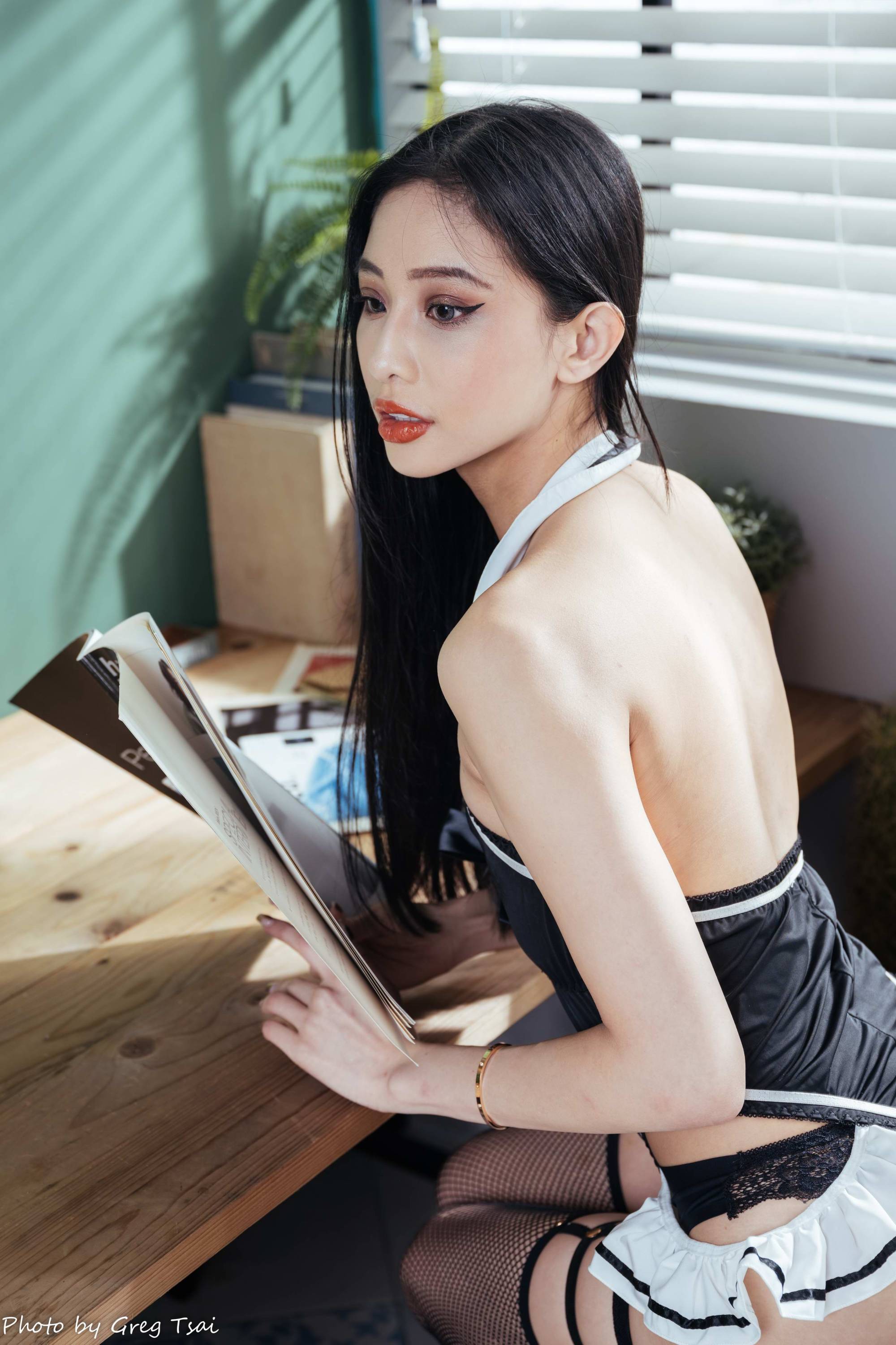 【美腿番外篇系列】長腿美模 Jessie 性感女僕 高跟美腿【98P】-第1章-图片64
