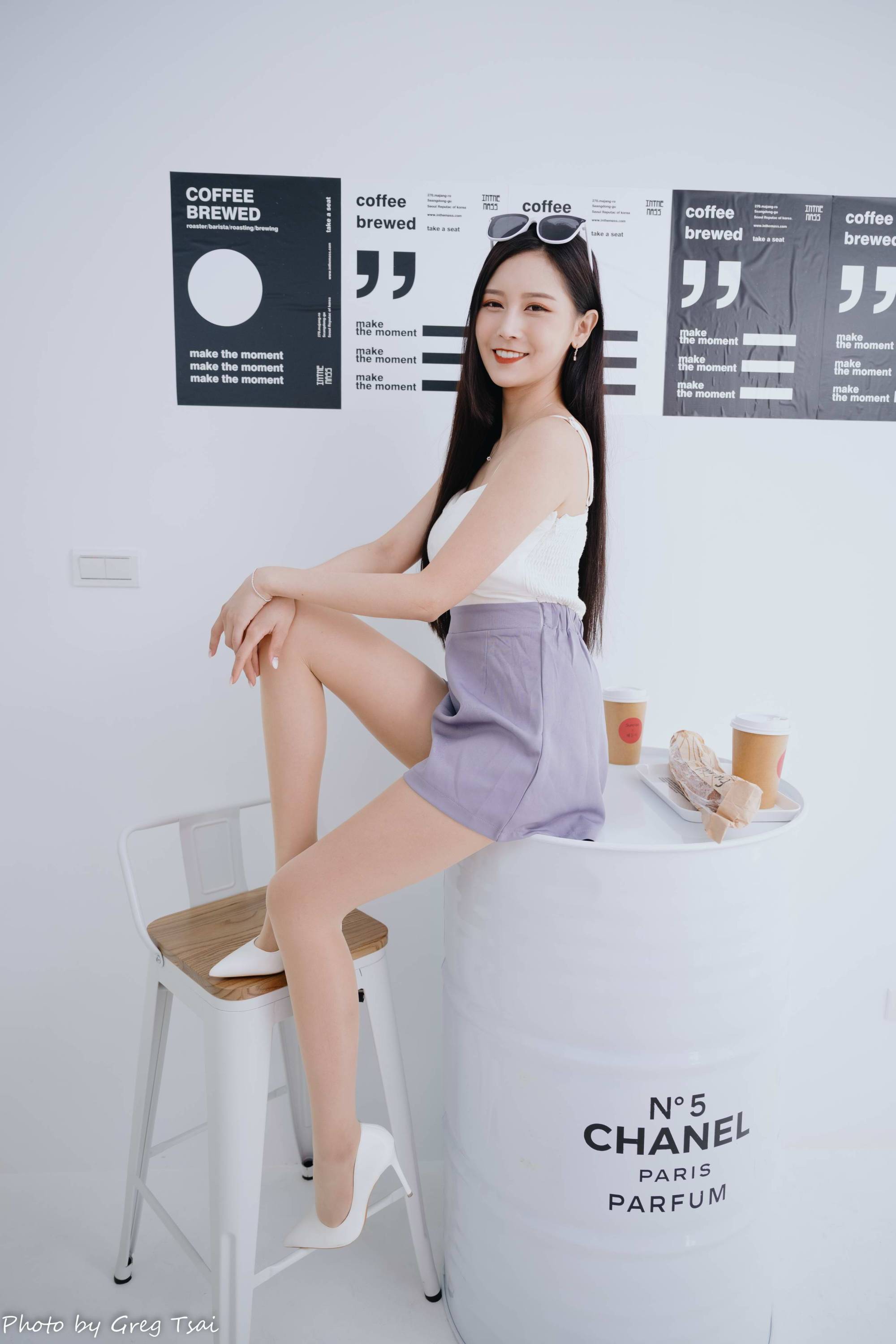 【美腿番外篇系列】長腿美模 許惠玲 性感短裙 高跟美腿【115P】-第1章-图片1