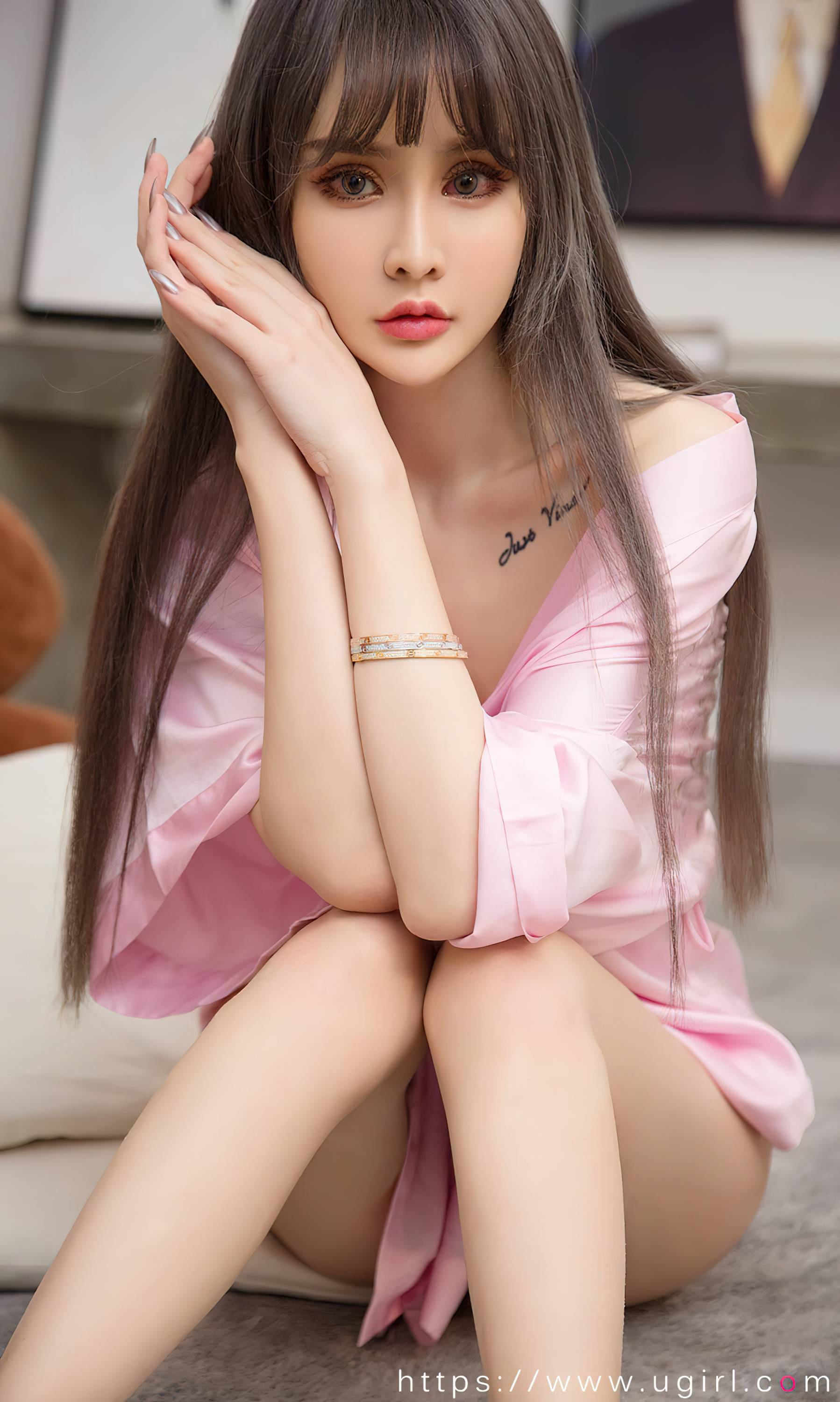 【Ugirls愛尤物】2023.11.15 No.2738 青樹 絲綢睡衣【35P】-第1章-图片13