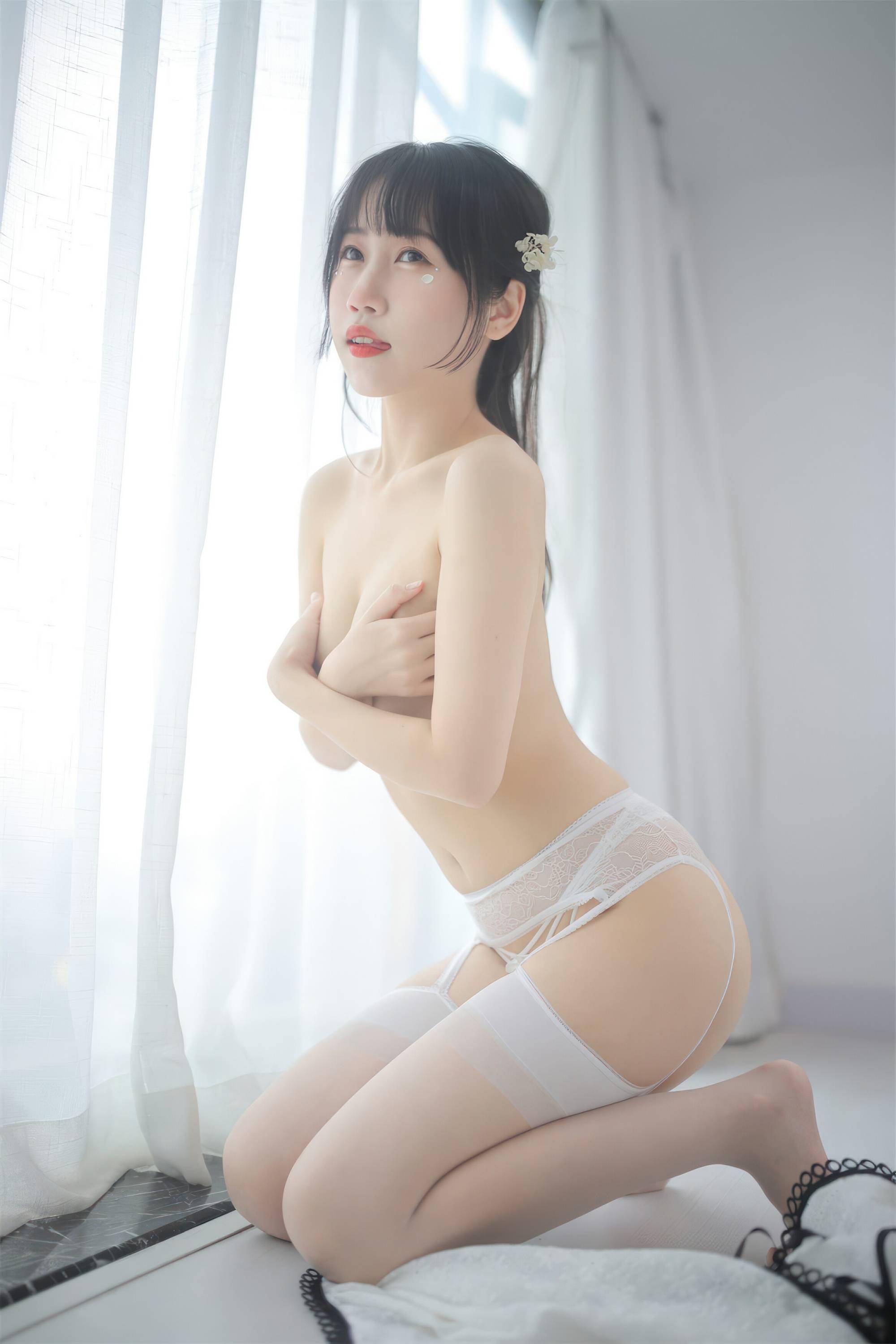 【網路收集系列】福利姬 不呆貓《 人妻白旗袍 》VIP福利帖全【58P】-第1章-图片29