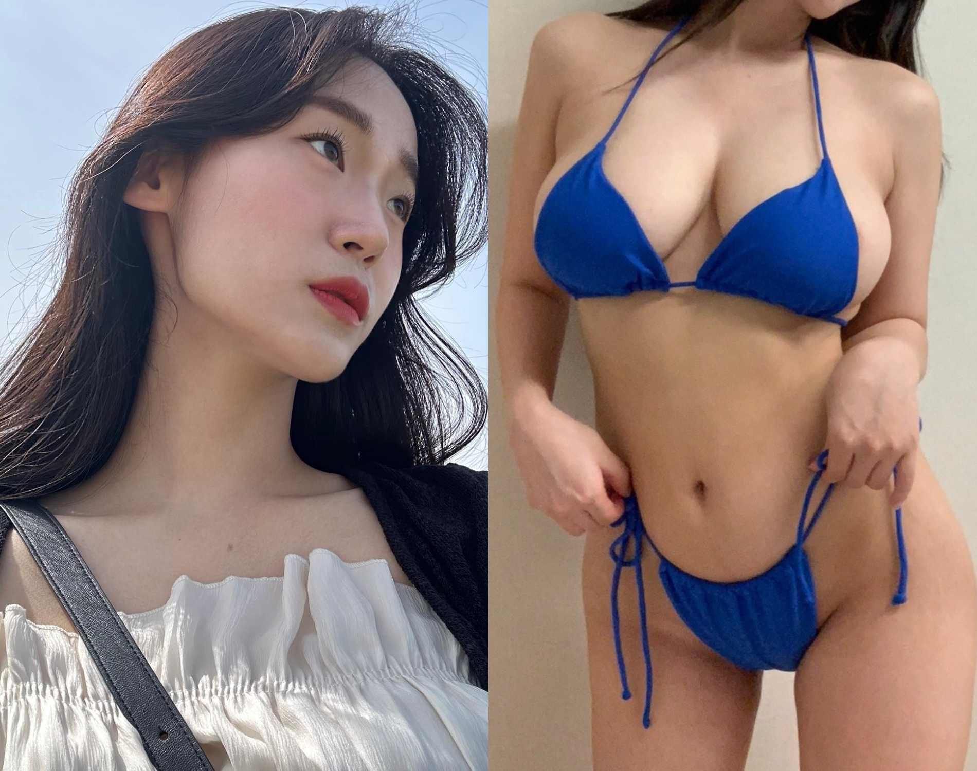 韓國網紅「身材長相超反差」超巨UU身材完全不科學-第1章-图片1