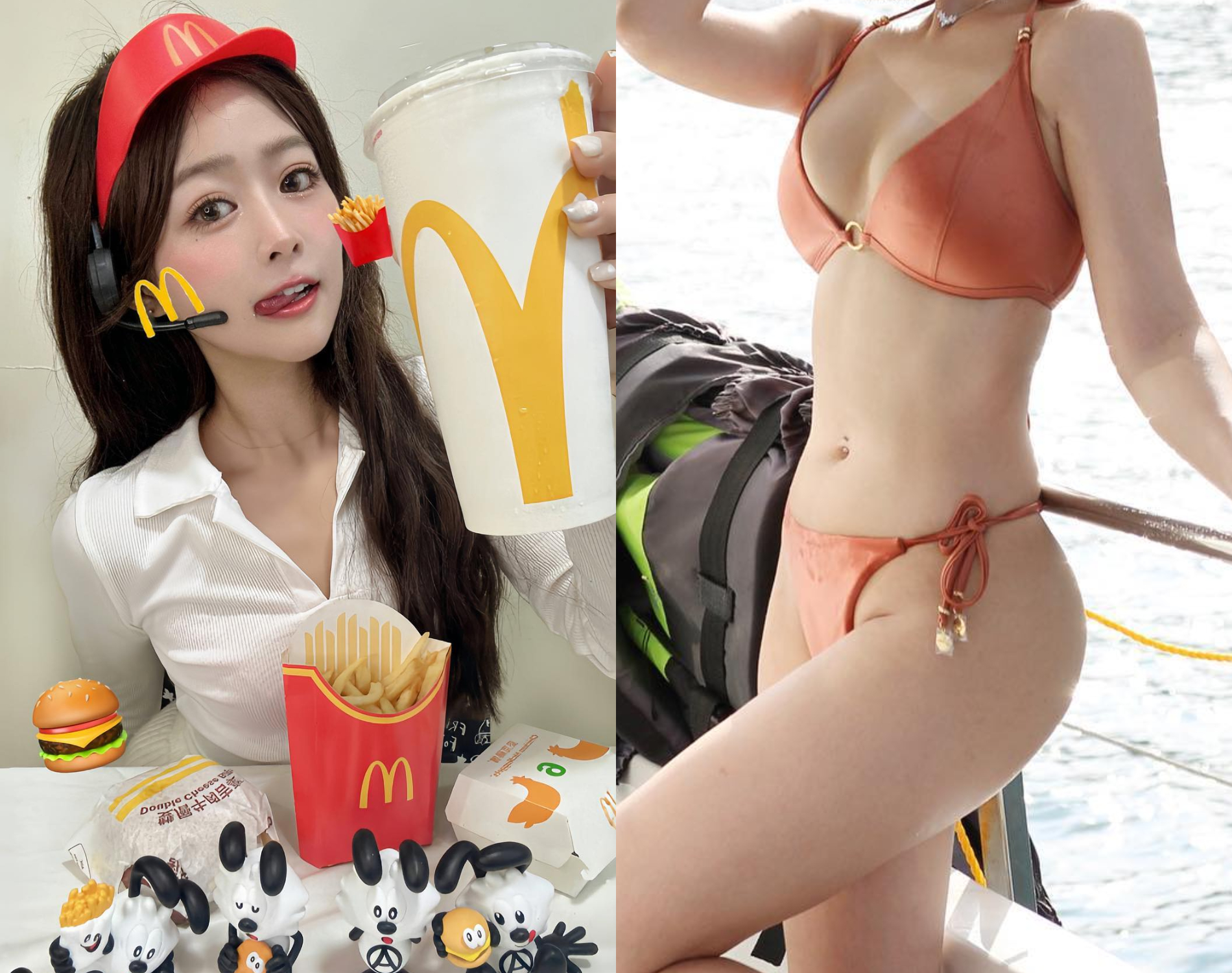 台灣「麥當勞正妹」紅翻外媒！緊身白襯衫「炸出小粉紅」-第1章-图片1