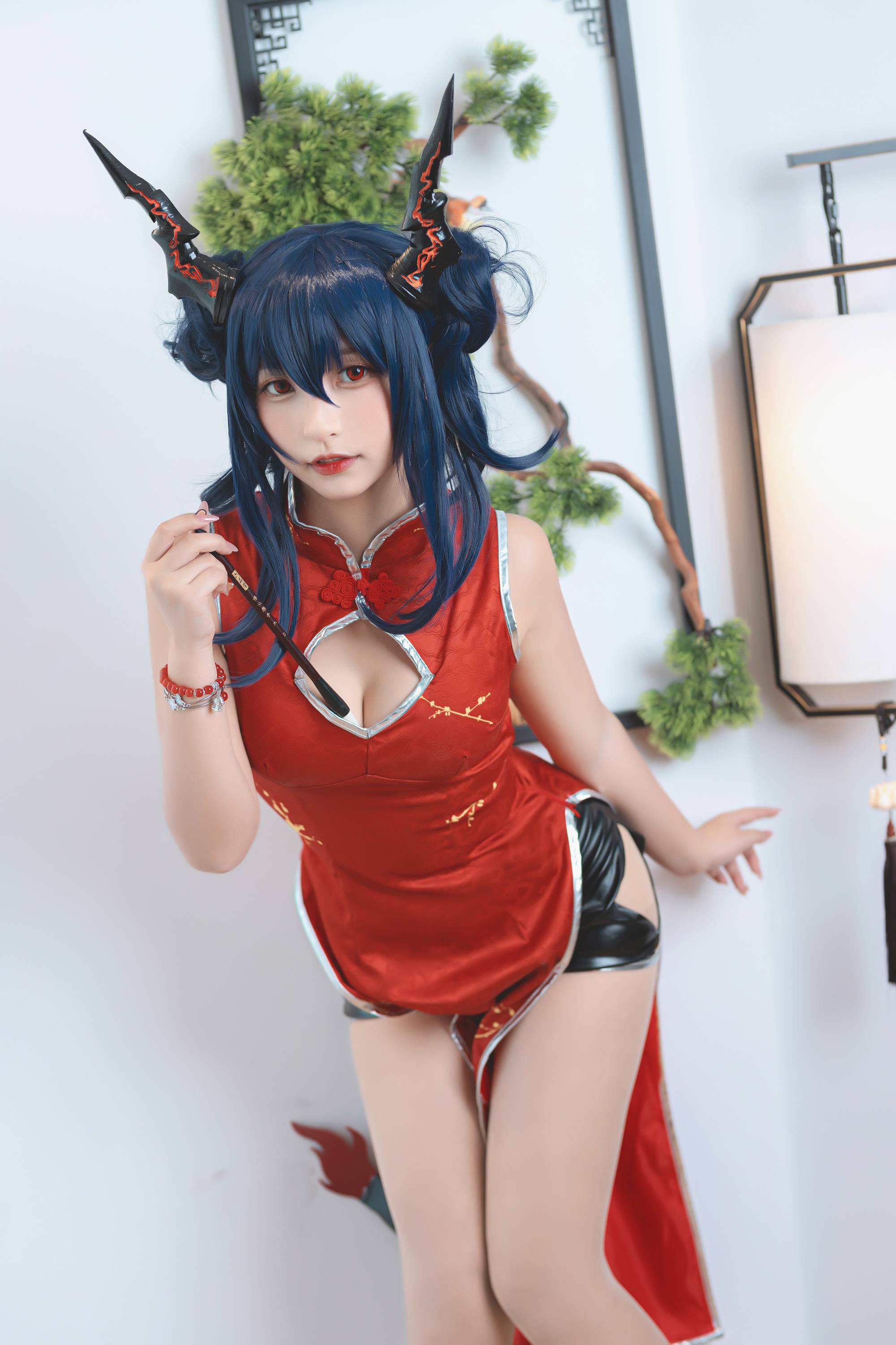 【網路收集系列】福利姬 神楽坂真冬《 旗袍魔女 》VIP福利帖【75P】-第1章-图片3
