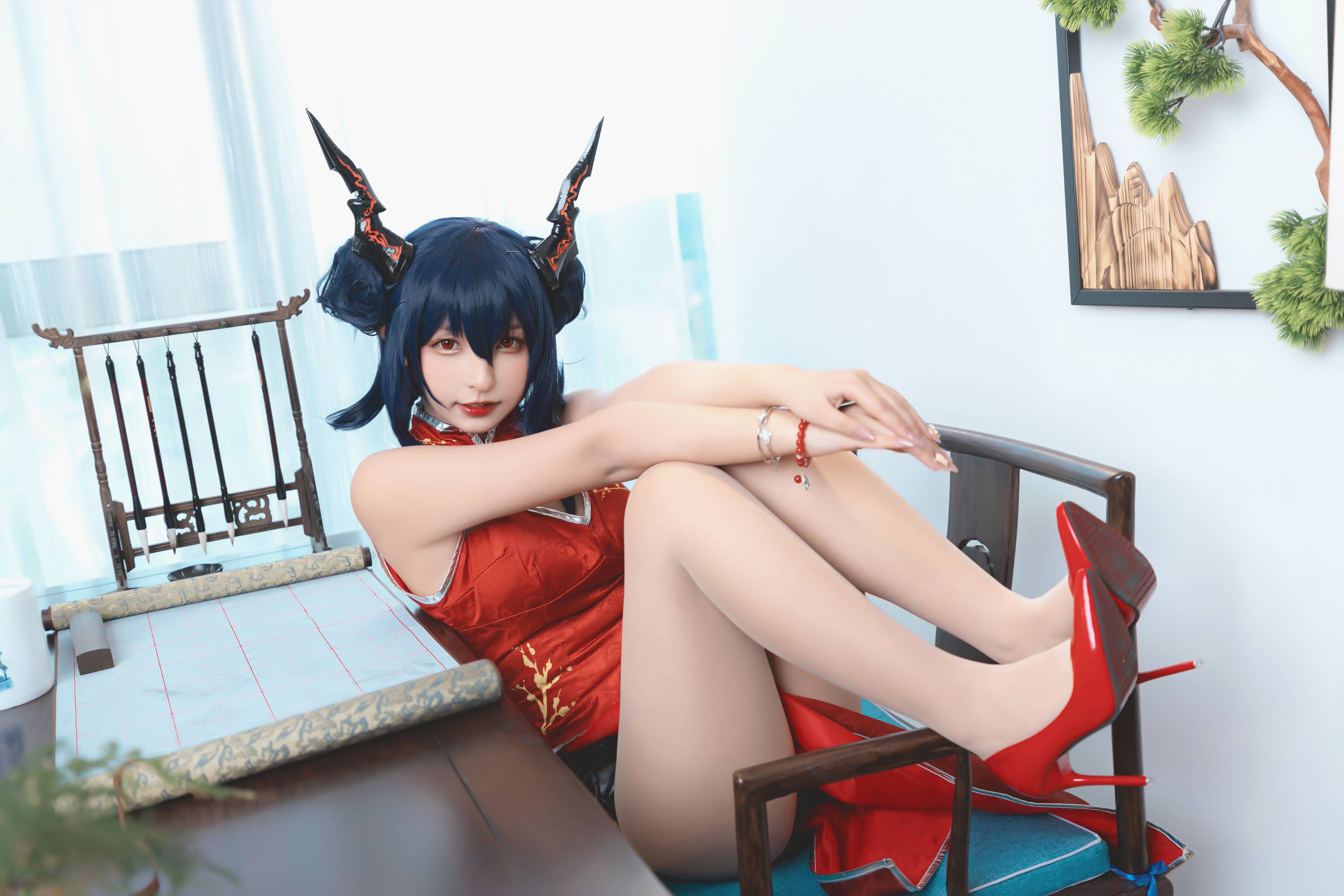 【網路收集系列】福利姬 神楽坂真冬《 旗袍魔女 》VIP福利帖【75P】-第1章-图片5