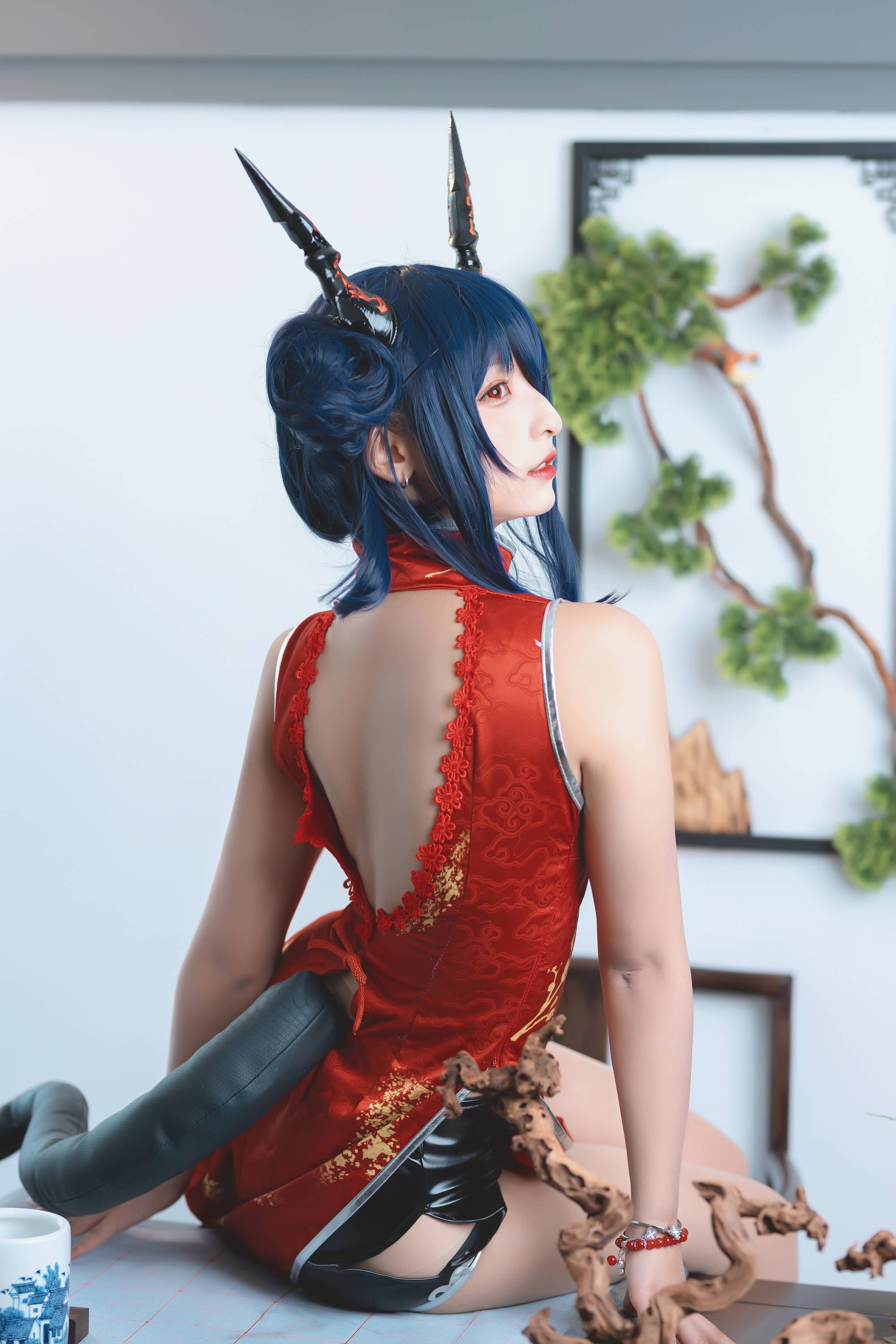 【網路收集系列】福利姬 神楽坂真冬《 旗袍魔女 》VIP福利帖【75P】-第1章-图片12