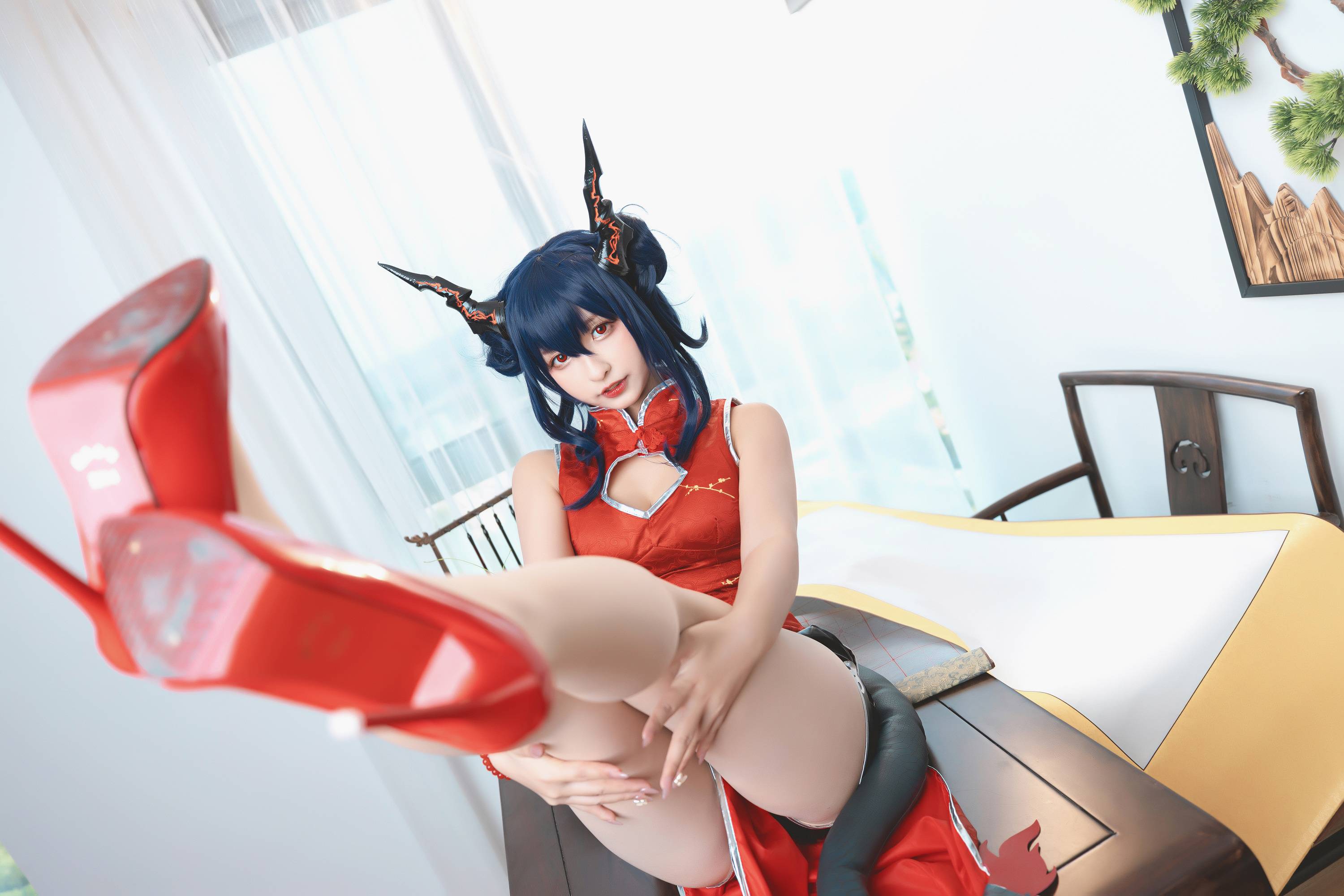 【網路收集系列】福利姬 神楽坂真冬《 旗袍魔女 》VIP福利帖【75P】-第1章-图片25