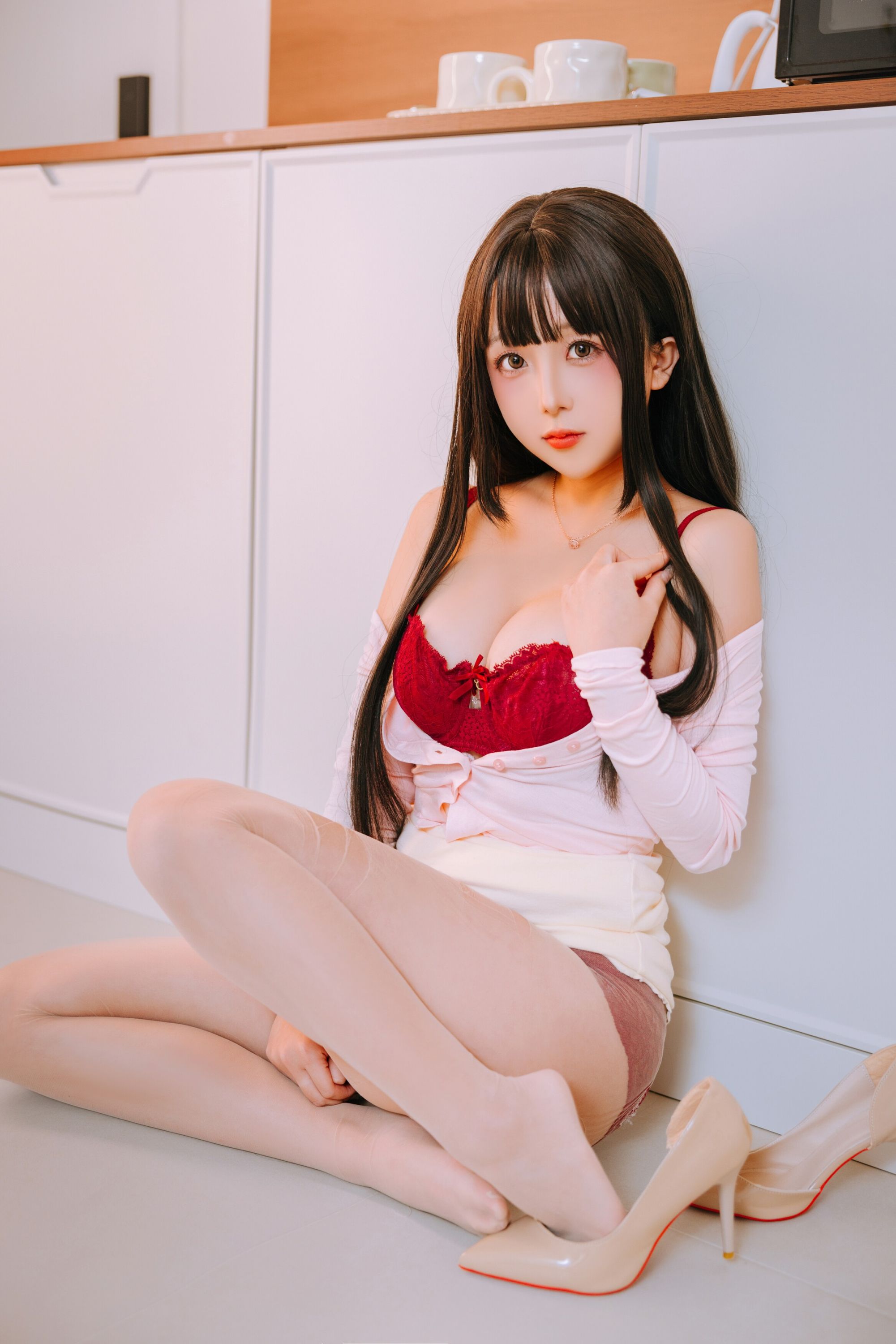 【網路收集系列】福利姬 日奈嬌《 茶水間 》VIP福利帖全【129P】-第1章-图片66