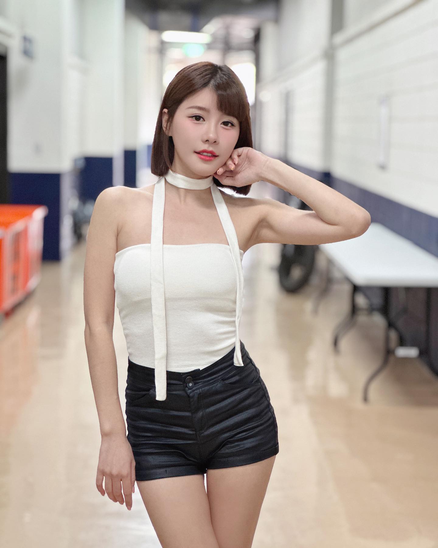 啦啦隊女神「陳波波」短髮清純誘人！逆天身材藏不住-第1章-图片8