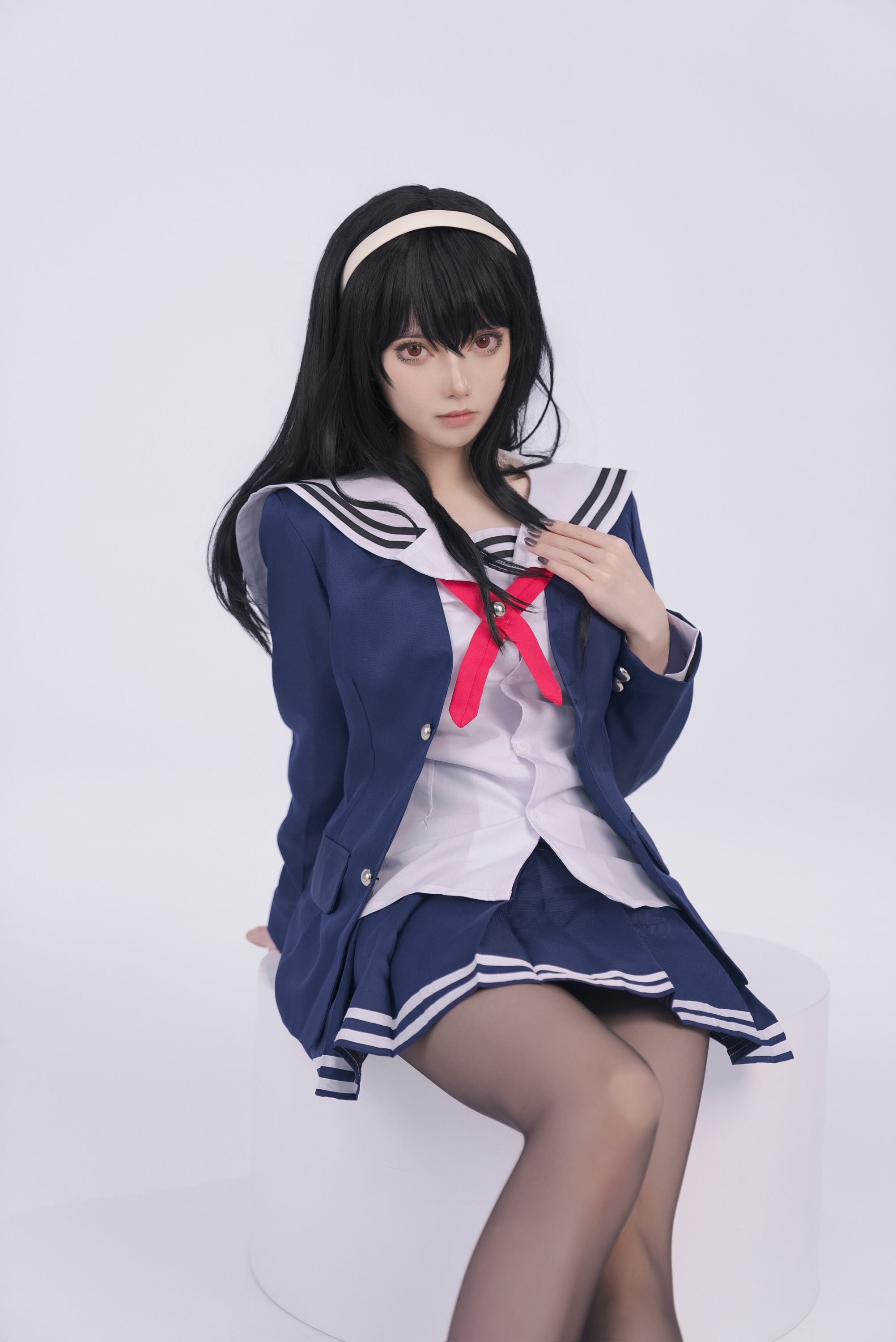 【網路收集系列】福利姬 炭烤莉莉黑《 路人女主校服 》VIP福利帖全【51P】-第1章-图片48