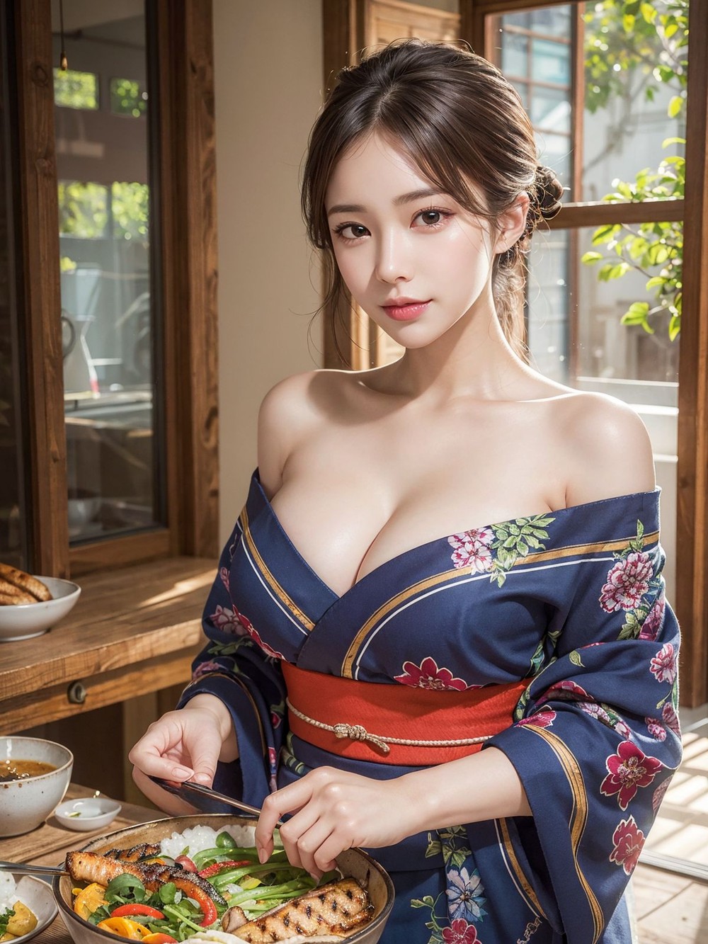 Girls in Kimono Showing Cleavages-第1章-图片28