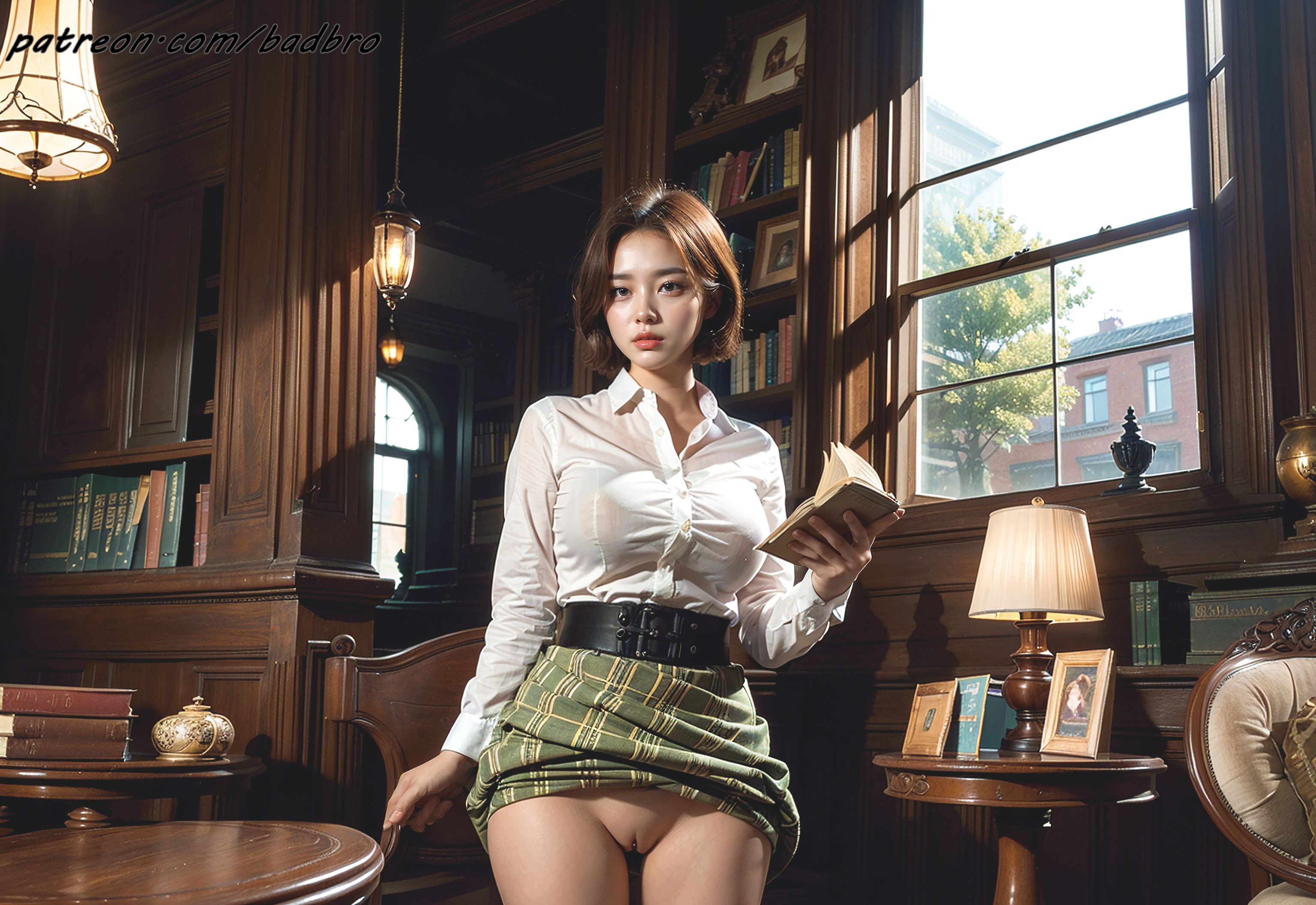 badbro_Exhibitionism naughty librarian-第1章-图片26