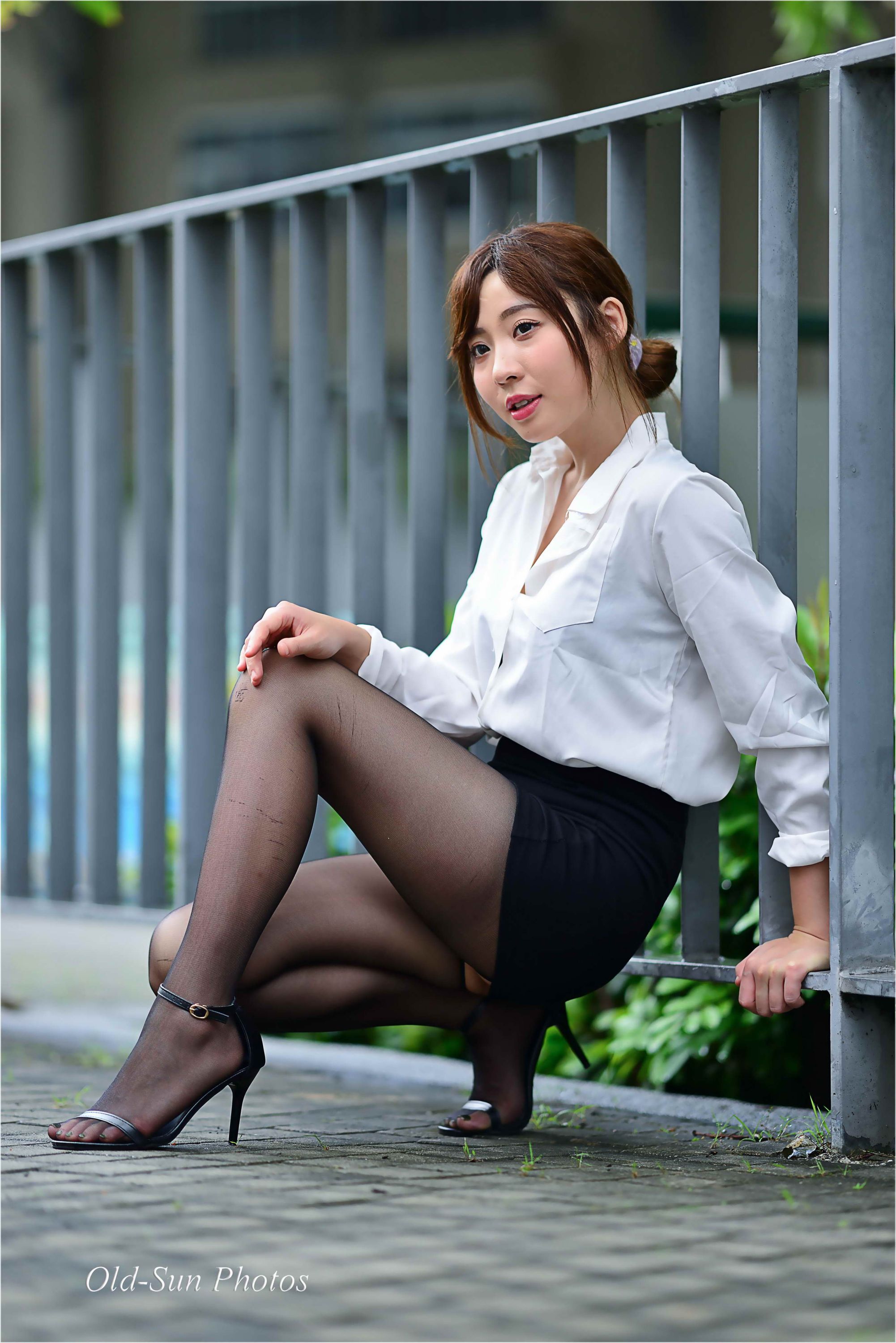【美腿番外篇系列】長腿美模 鈺勳 OL黑絲 高跟美腿2【86P】-第1章-图片64
