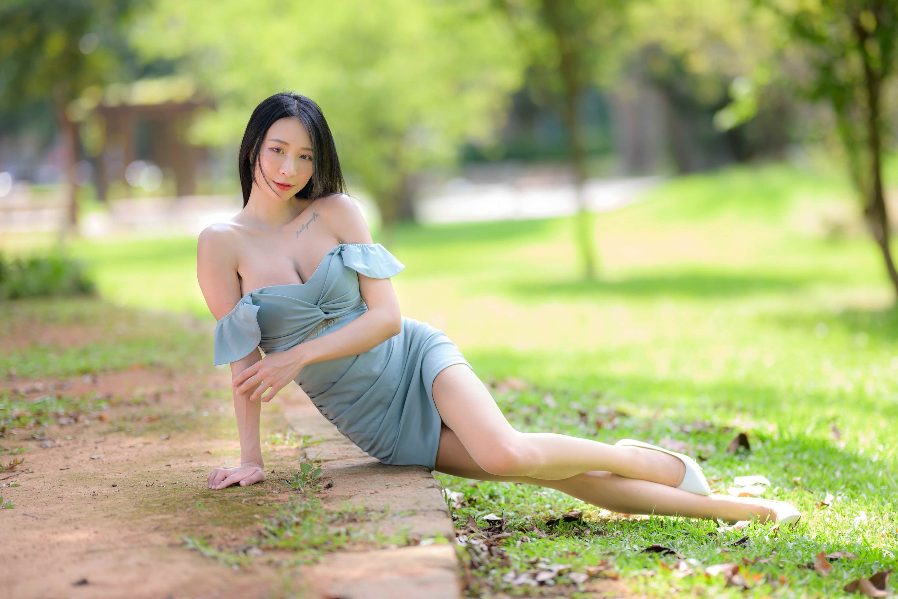 Sunny Shoulder Short Dress High Heels 170P-第1章-图片58