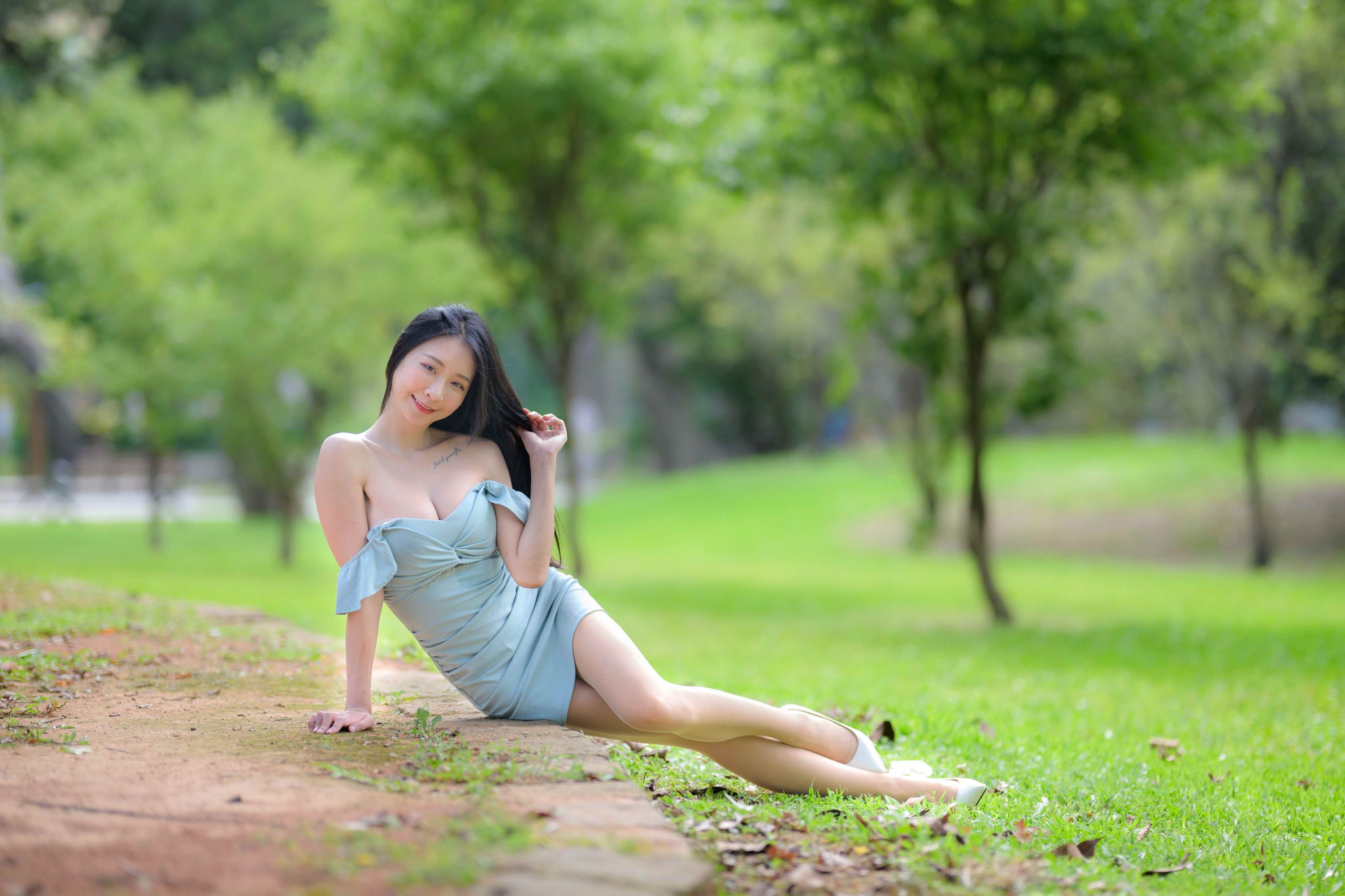 Sunny Shoulder Short Dress High Heels 170P-第1章-图片65