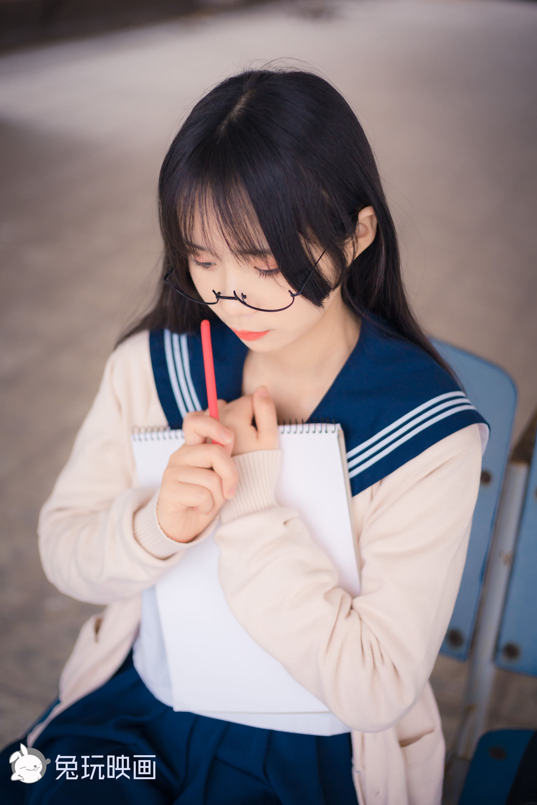 [兔玩映畫]  白絲眼鏡娘-第1章-图片14