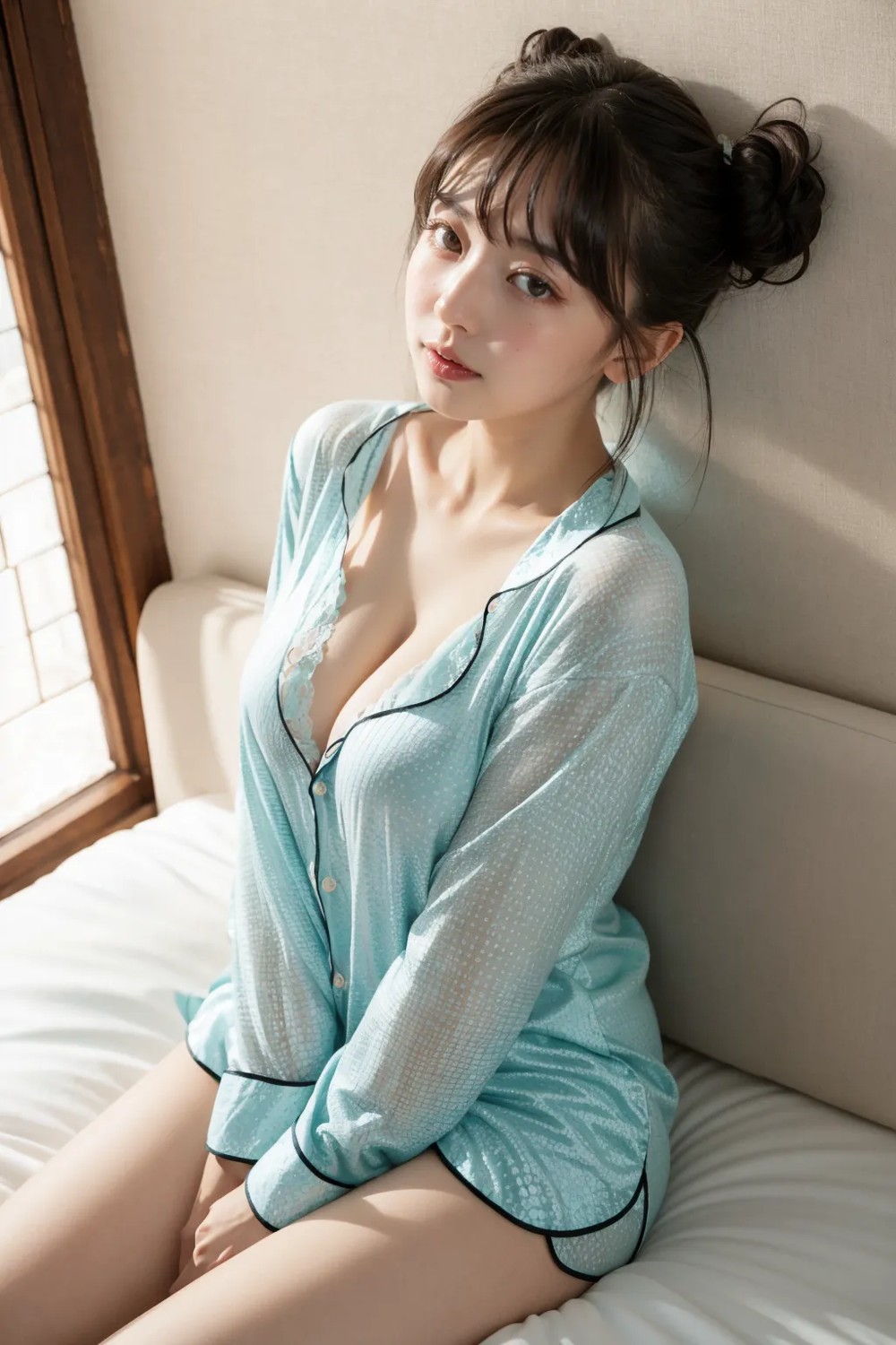 ★PATREON★ [Beauty AI Wkey] Cute Girl In Pajamas 2-第1章-图片14